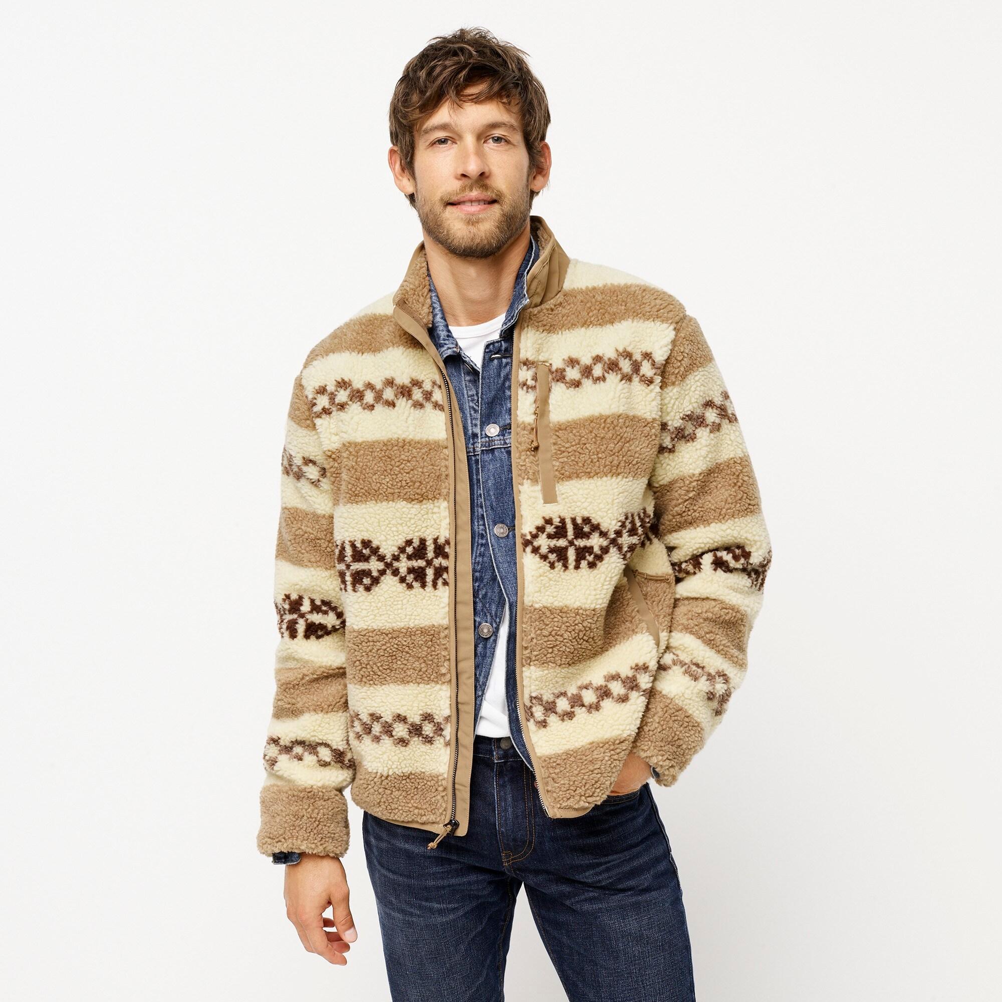 J.Crew Nordic Sherpa Fleece Jacket in Natural for Men | Lyst