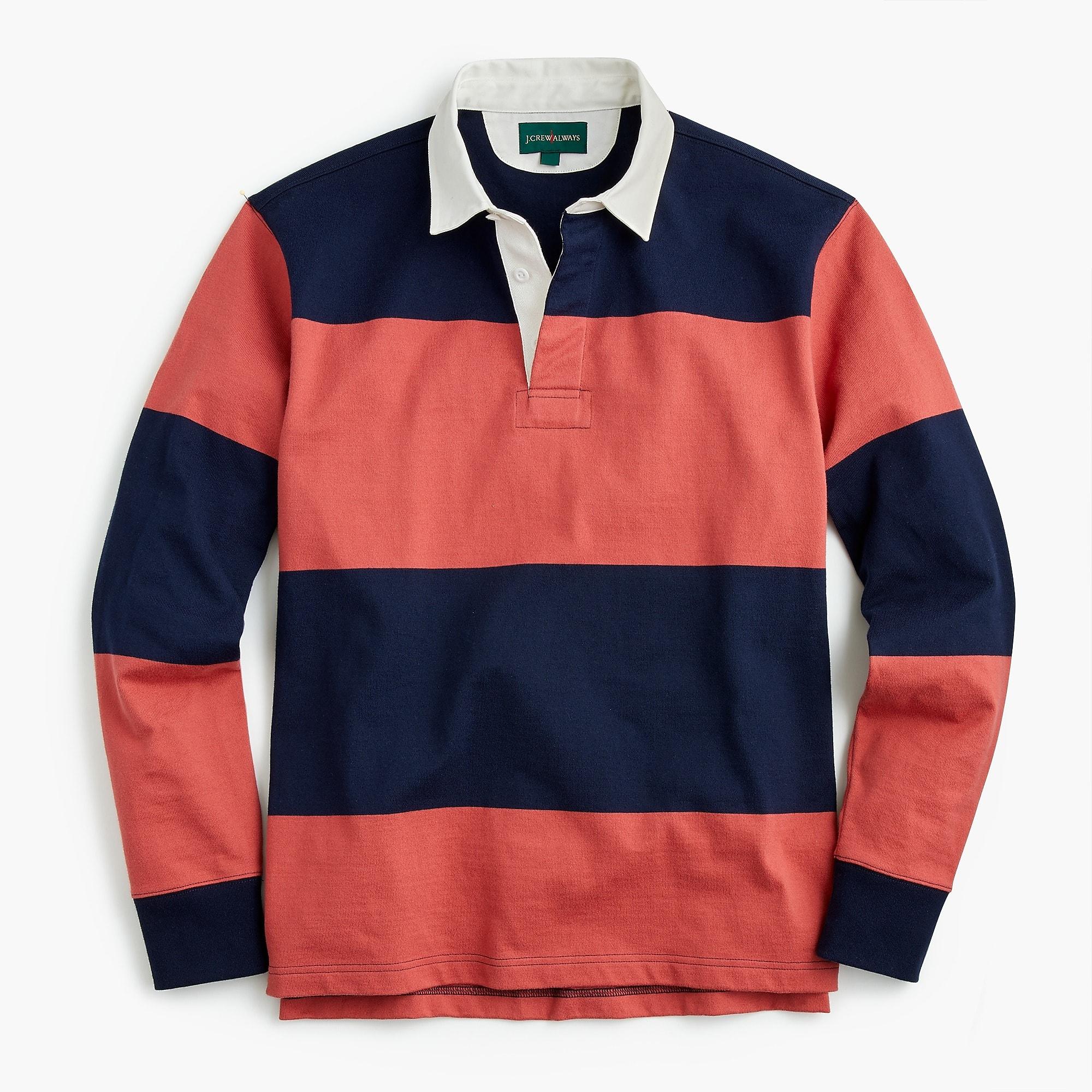 J.Crew Cotton 1984 Rugby Shirt In Broad Stripe in Red for Men | Lyst