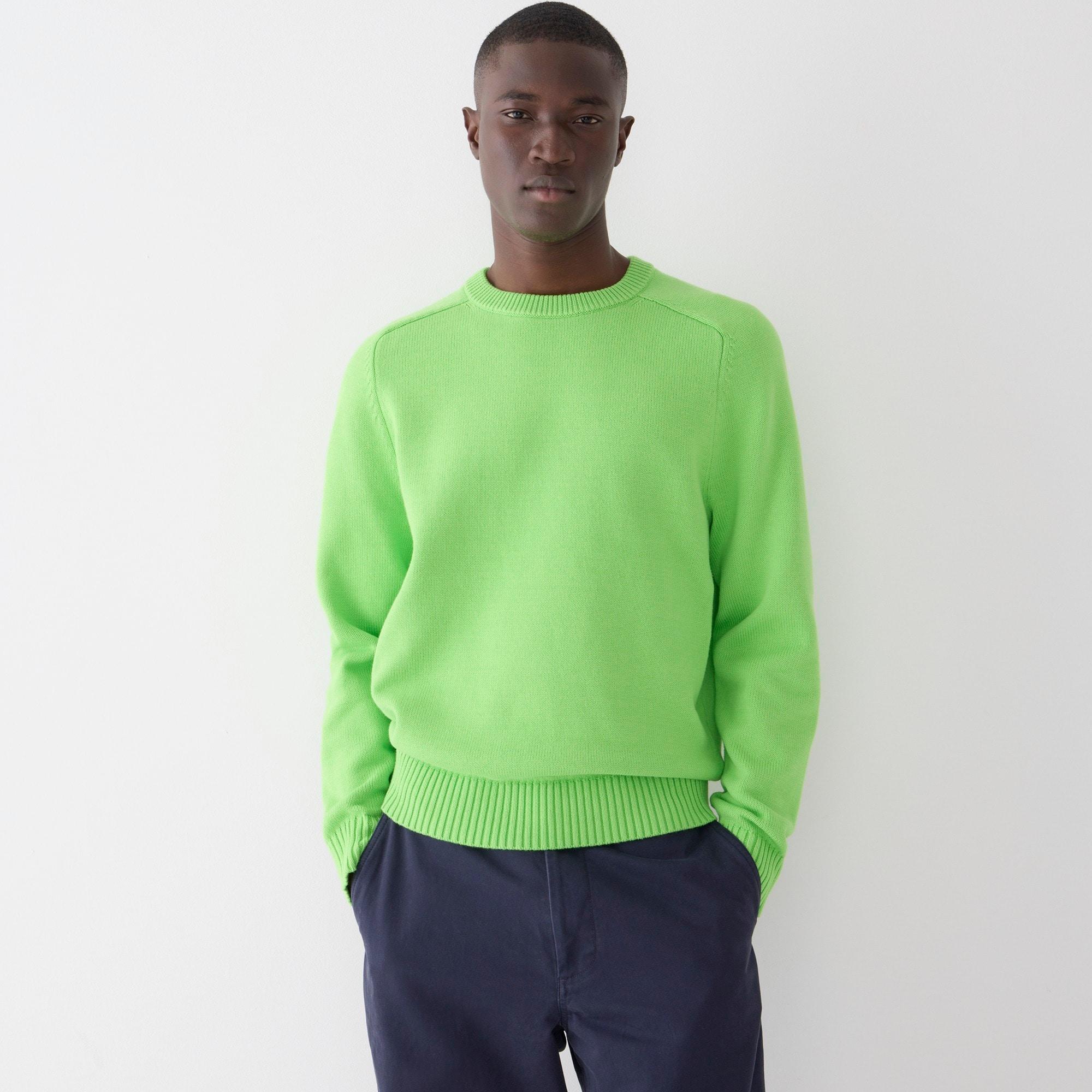J.Crew Heritage Cotton Crewneck Sweater in Green for Men | Lyst