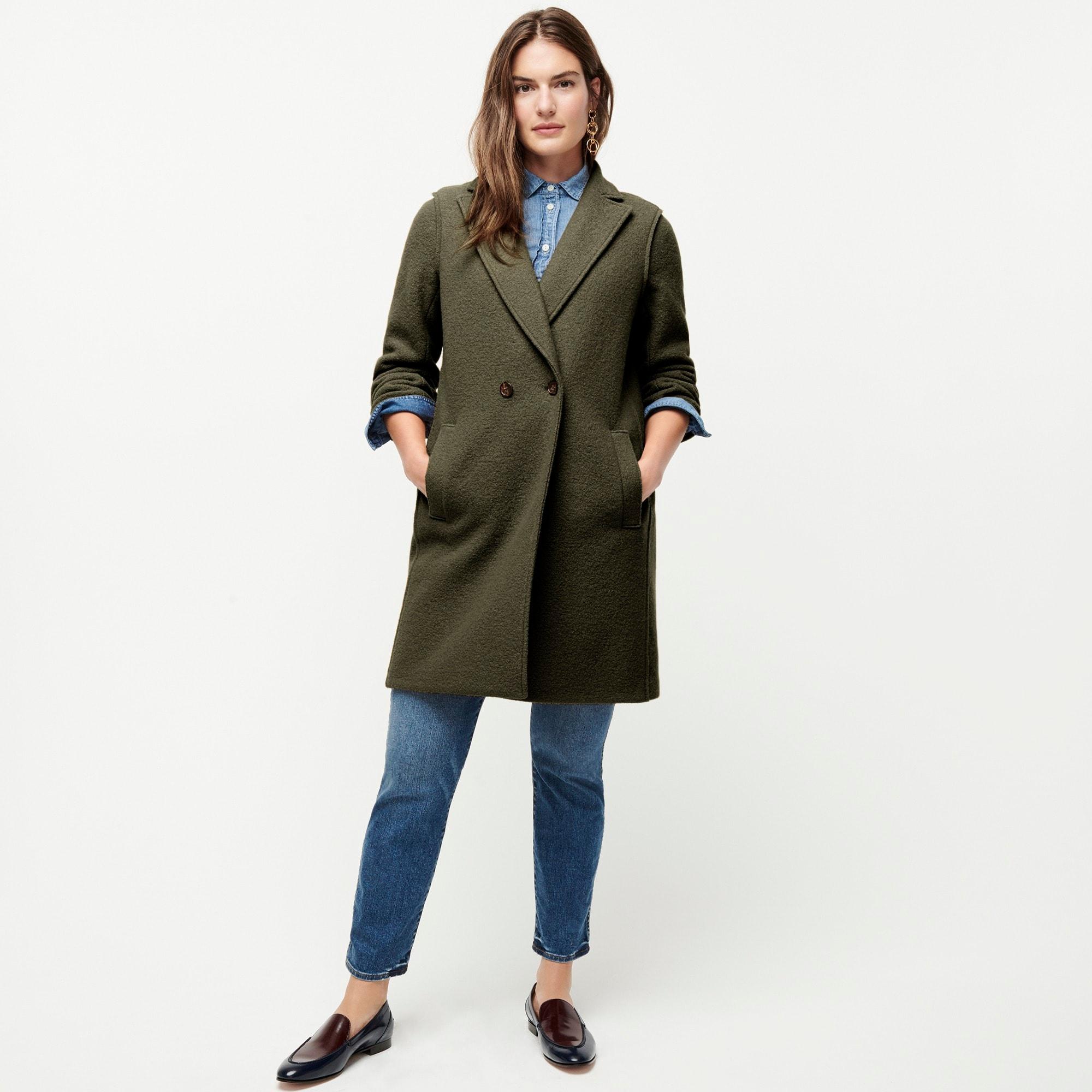 daphne boiled wool topcoat