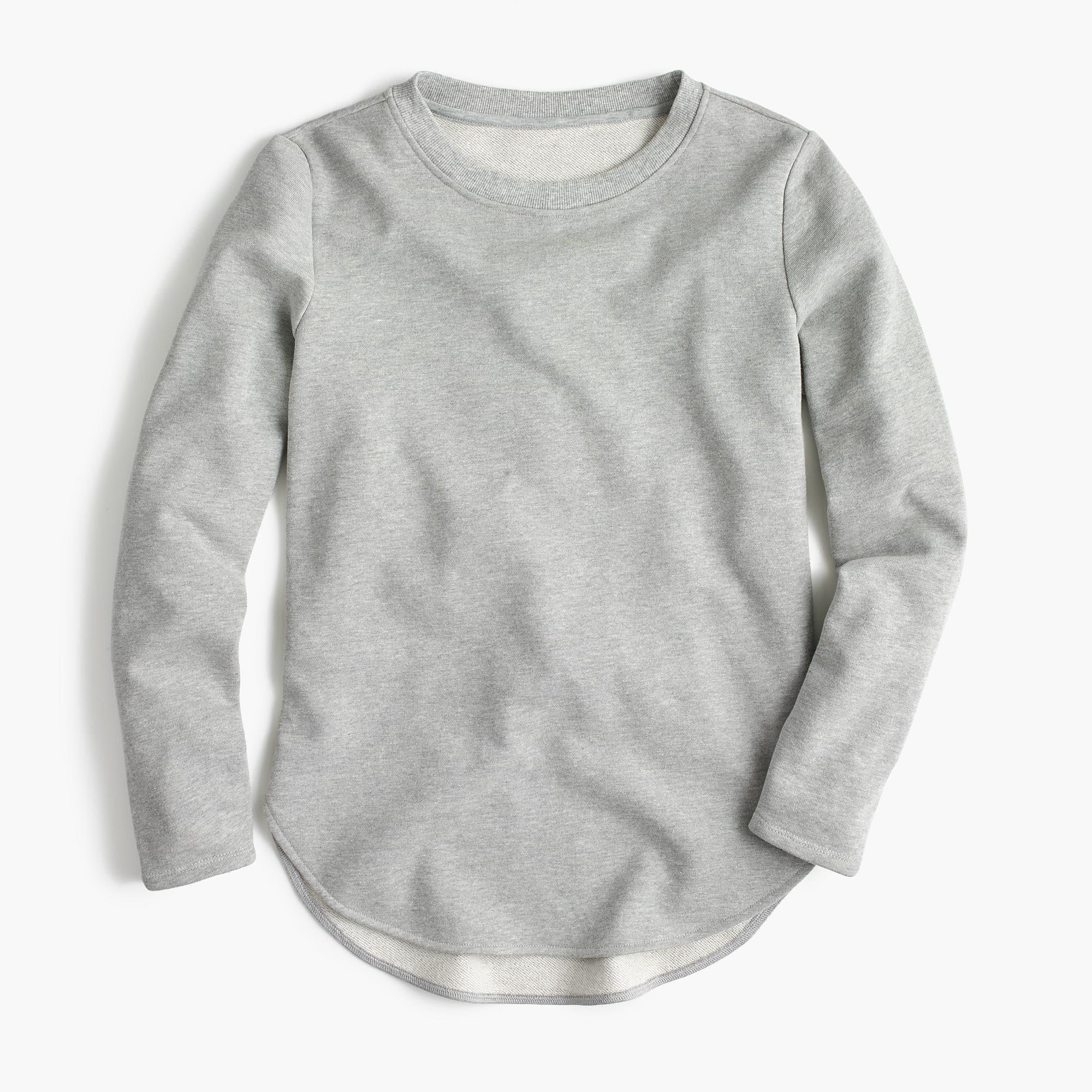 white tunic sweatshirt