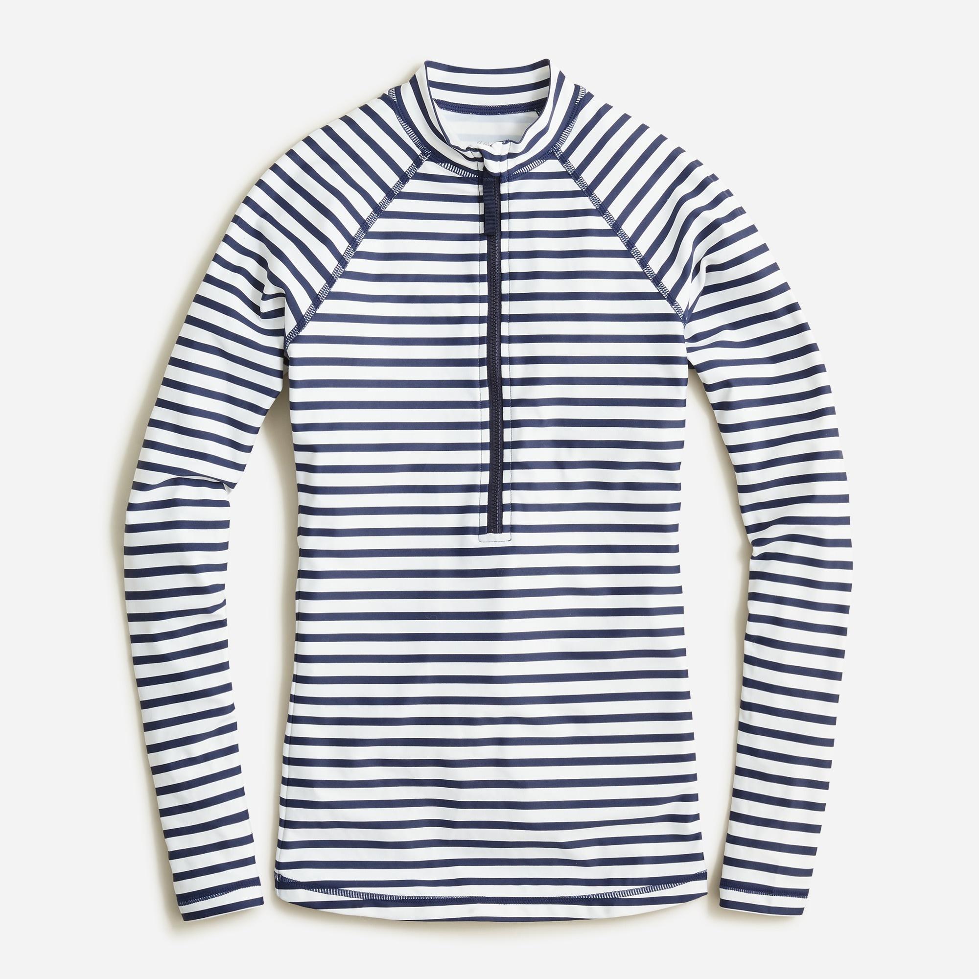 J.Crew Longsleeve Rash Guard In Stripe in Blue Lyst