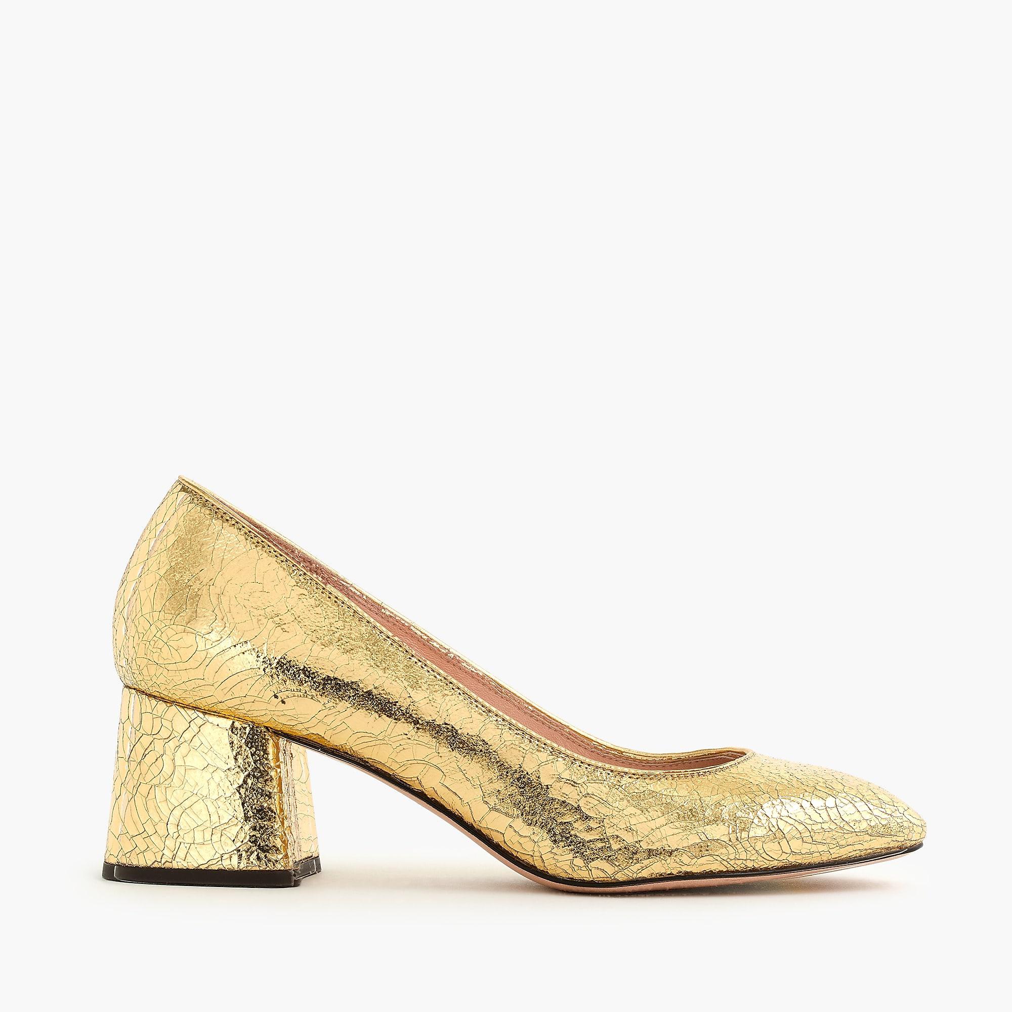 metallic block heel pump