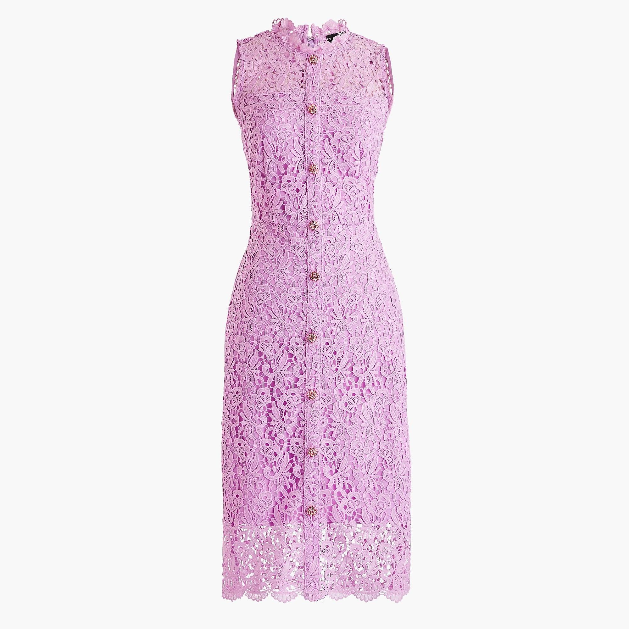j crew pink lace dress