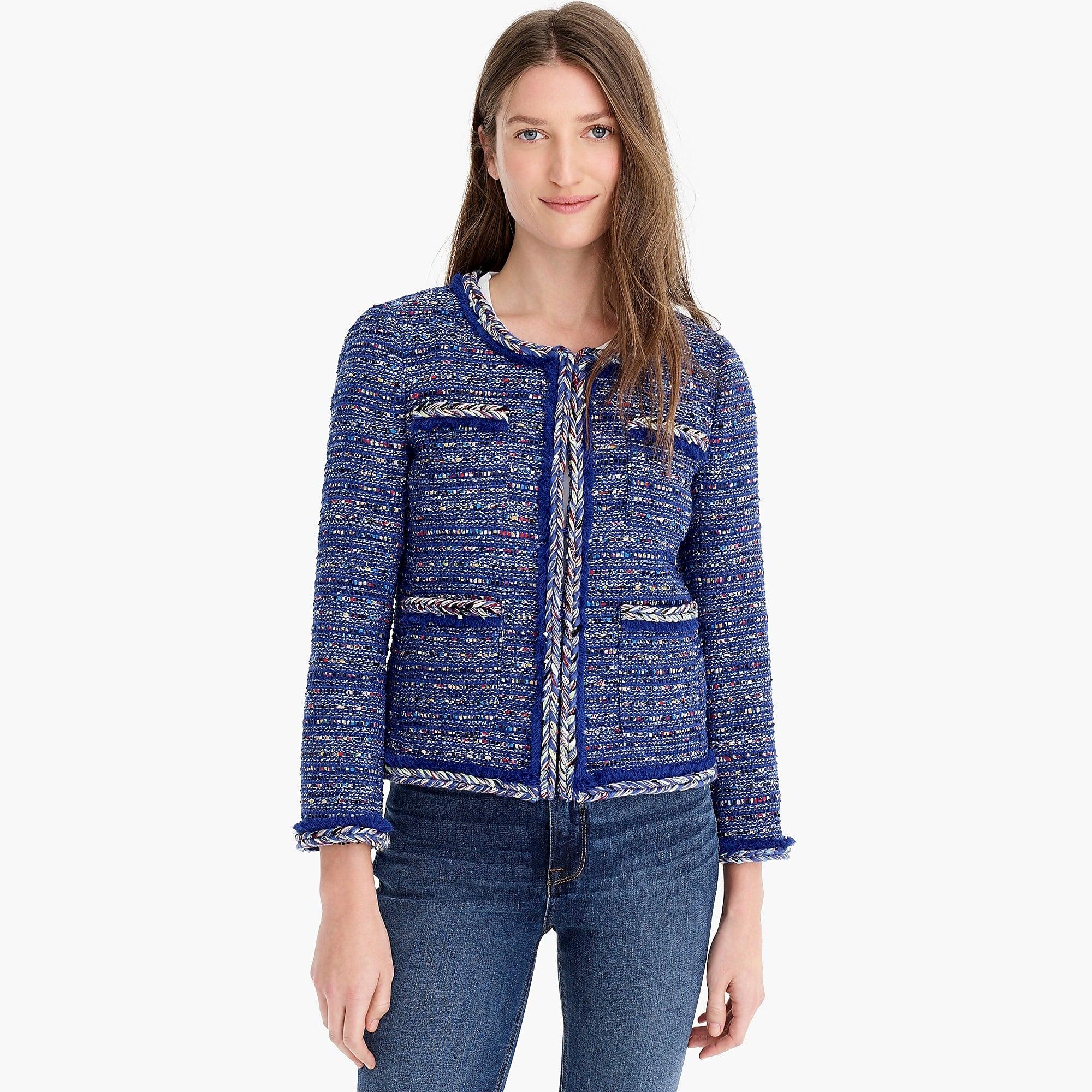 J crew cobalt hot sale blue coat