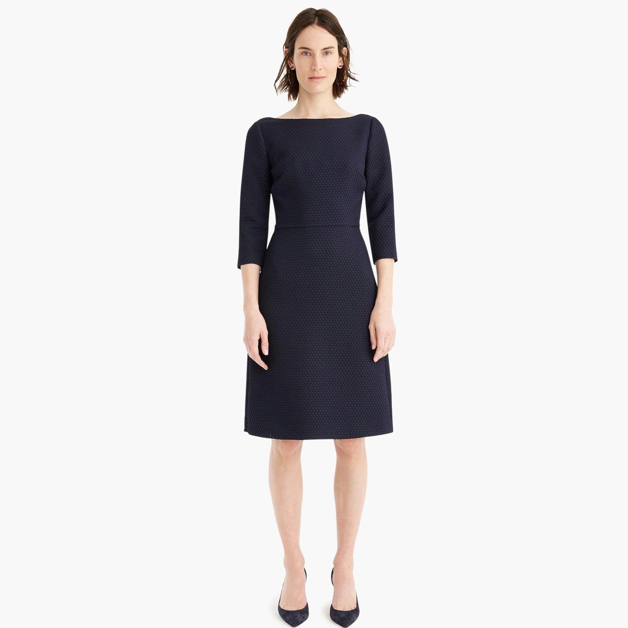 Boatneck top sheath dress