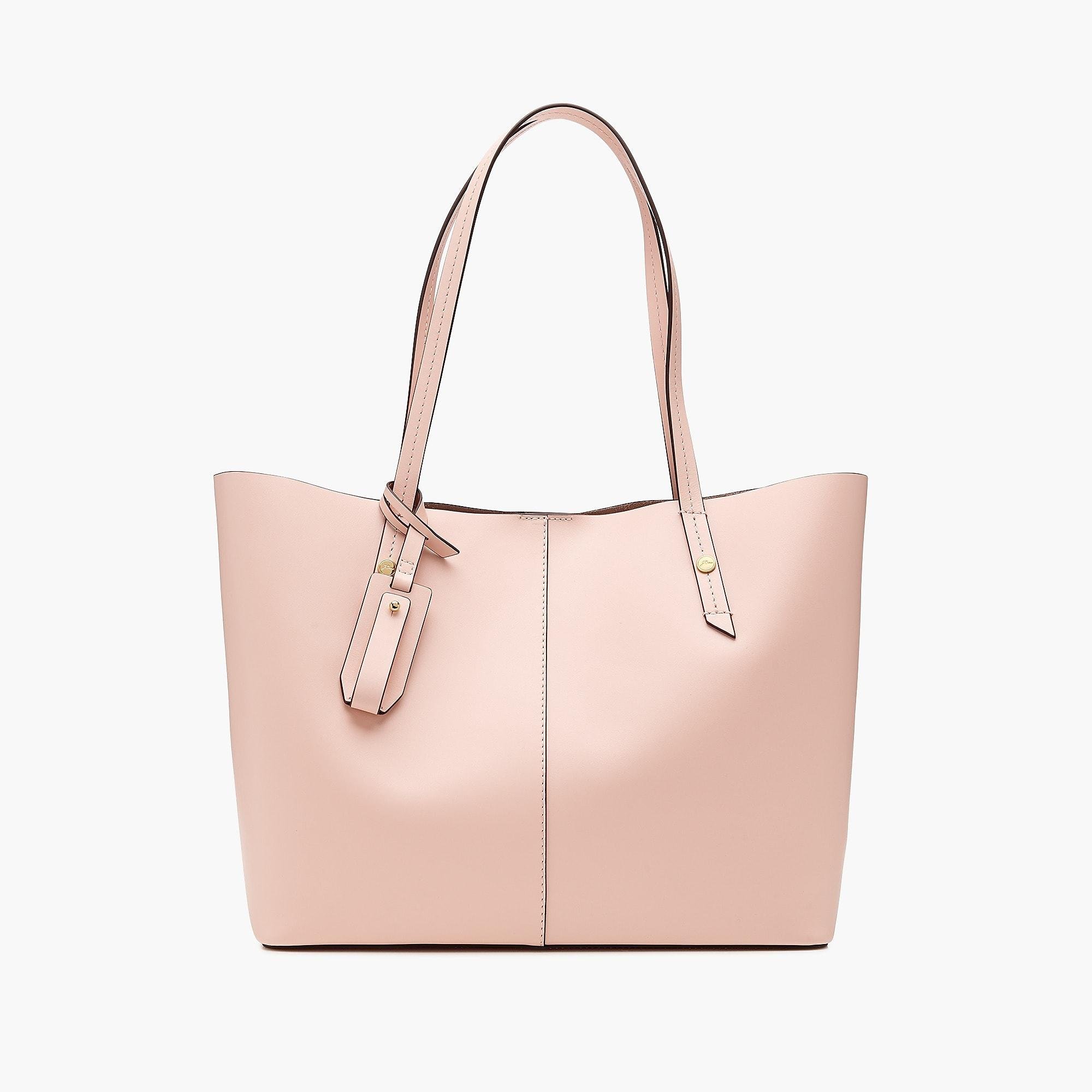 j crew harper leather tote