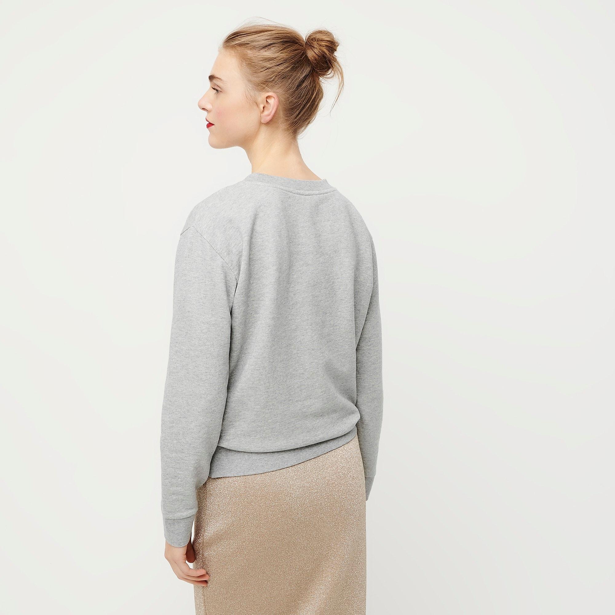 j crew embellished sweatshirt