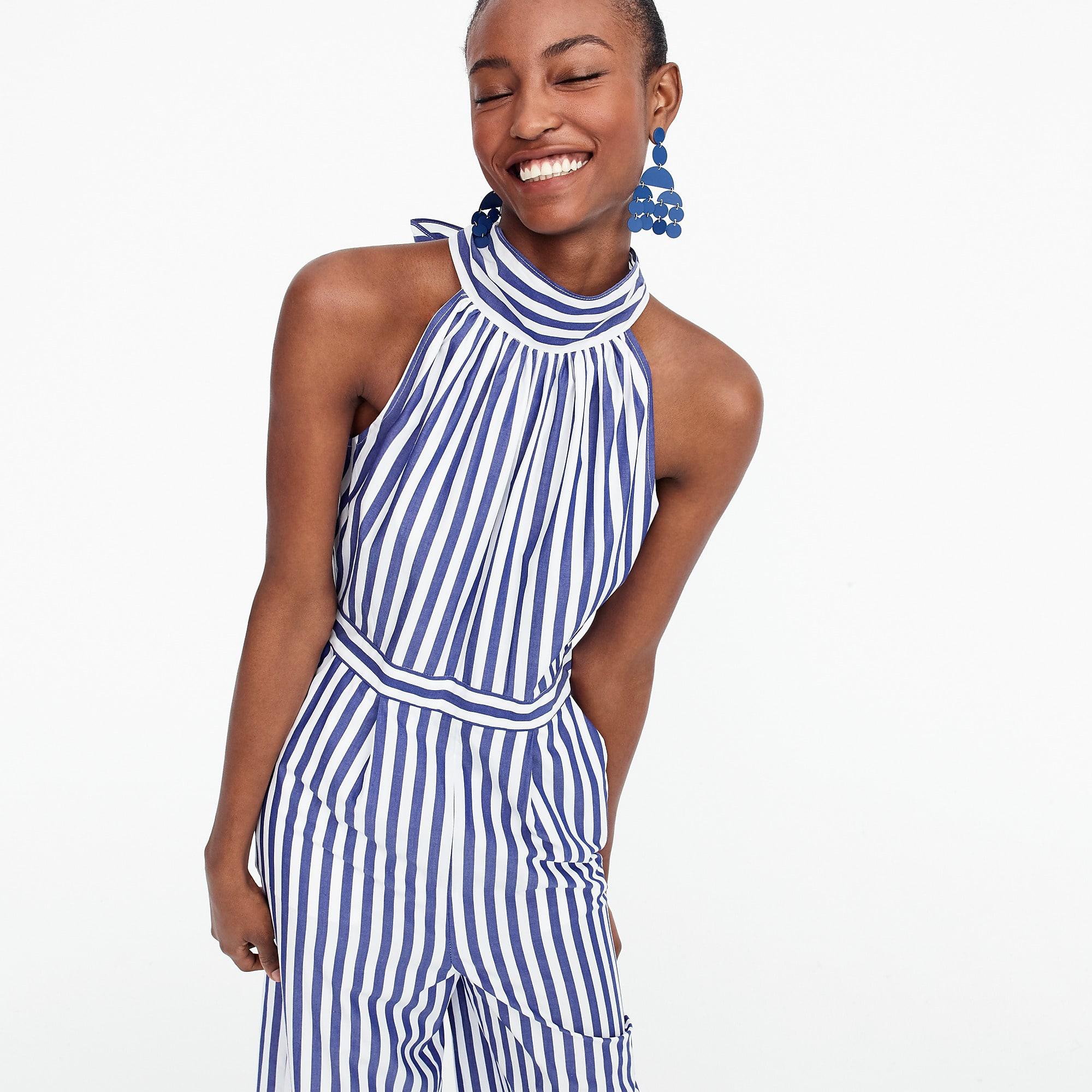 j crew halter jumpsuit