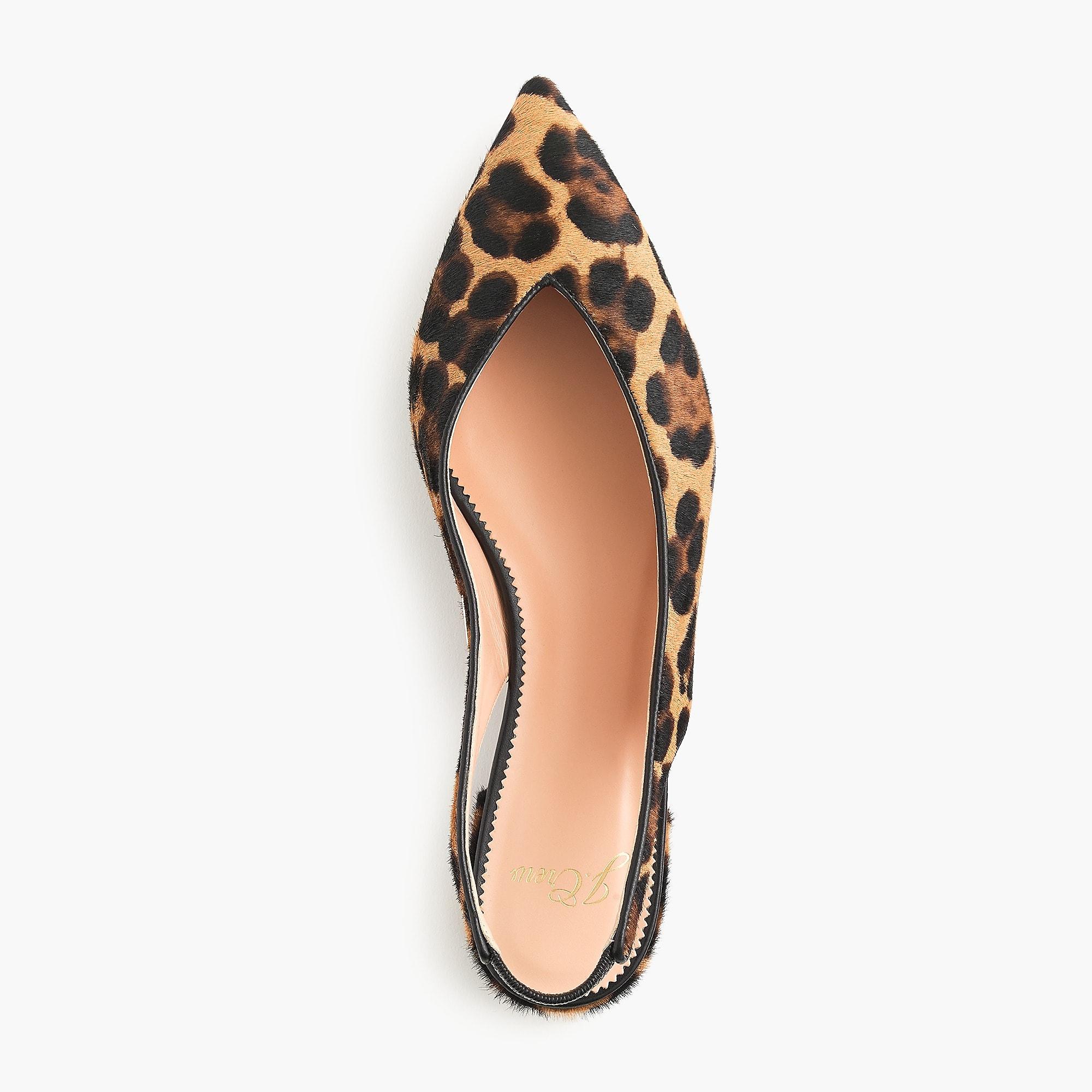 pointed toe flat slingbacks