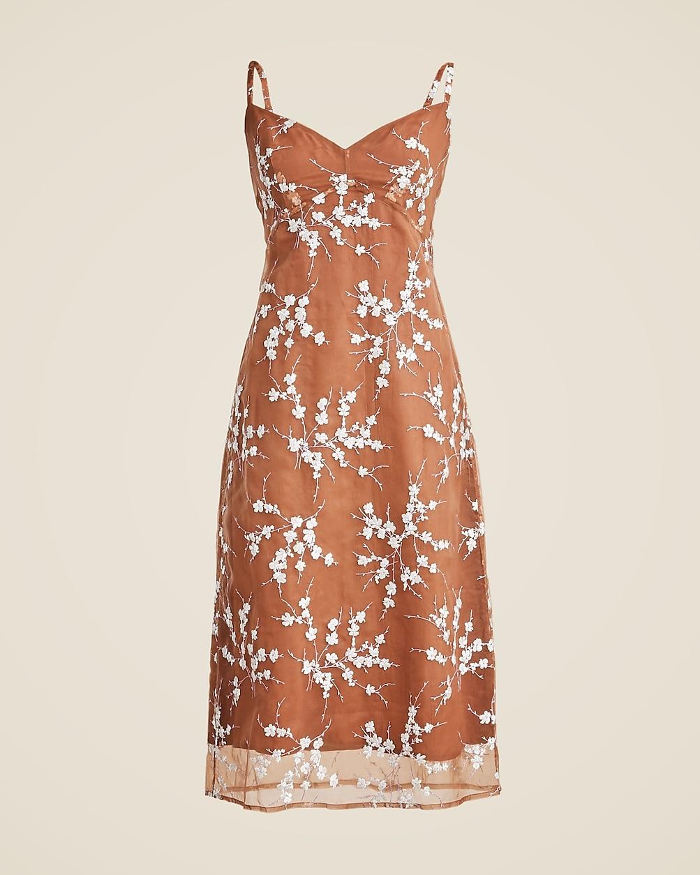 Collection Embroidered Slip Dress in Natural Lyst