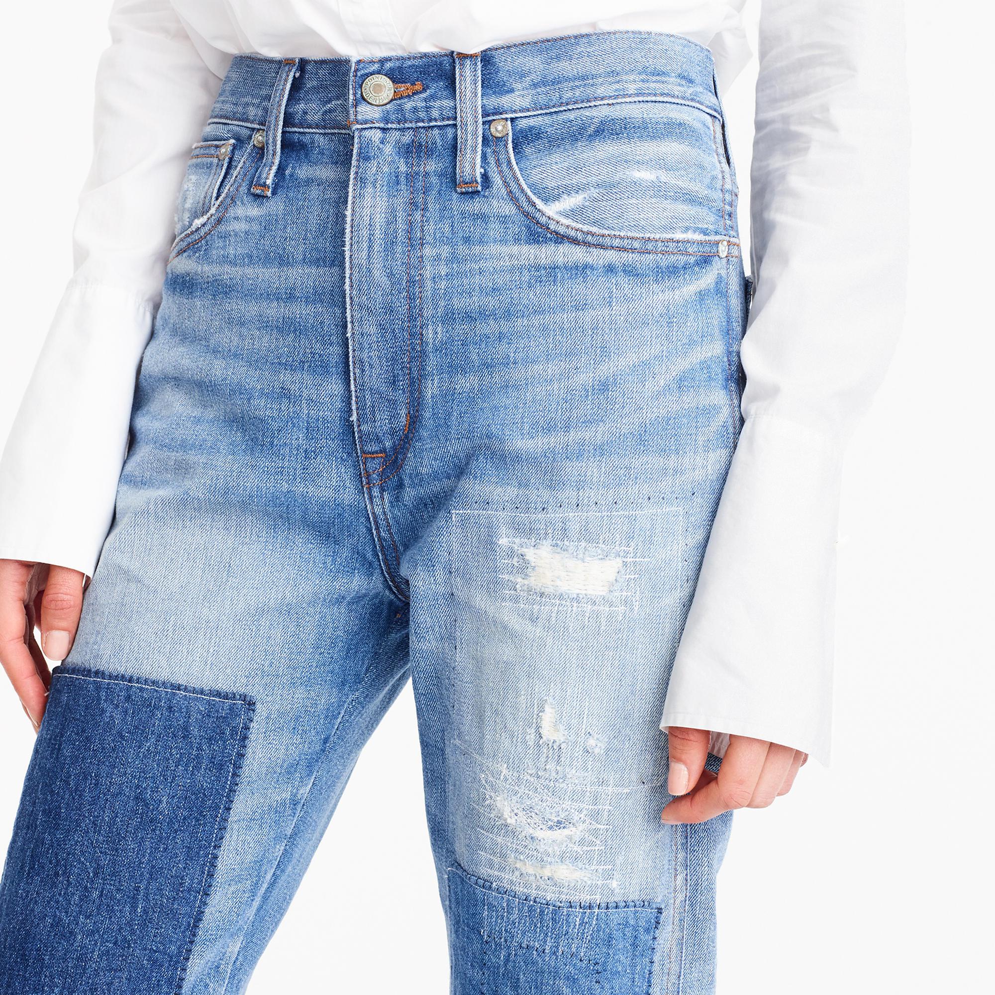 point sur denim jeans