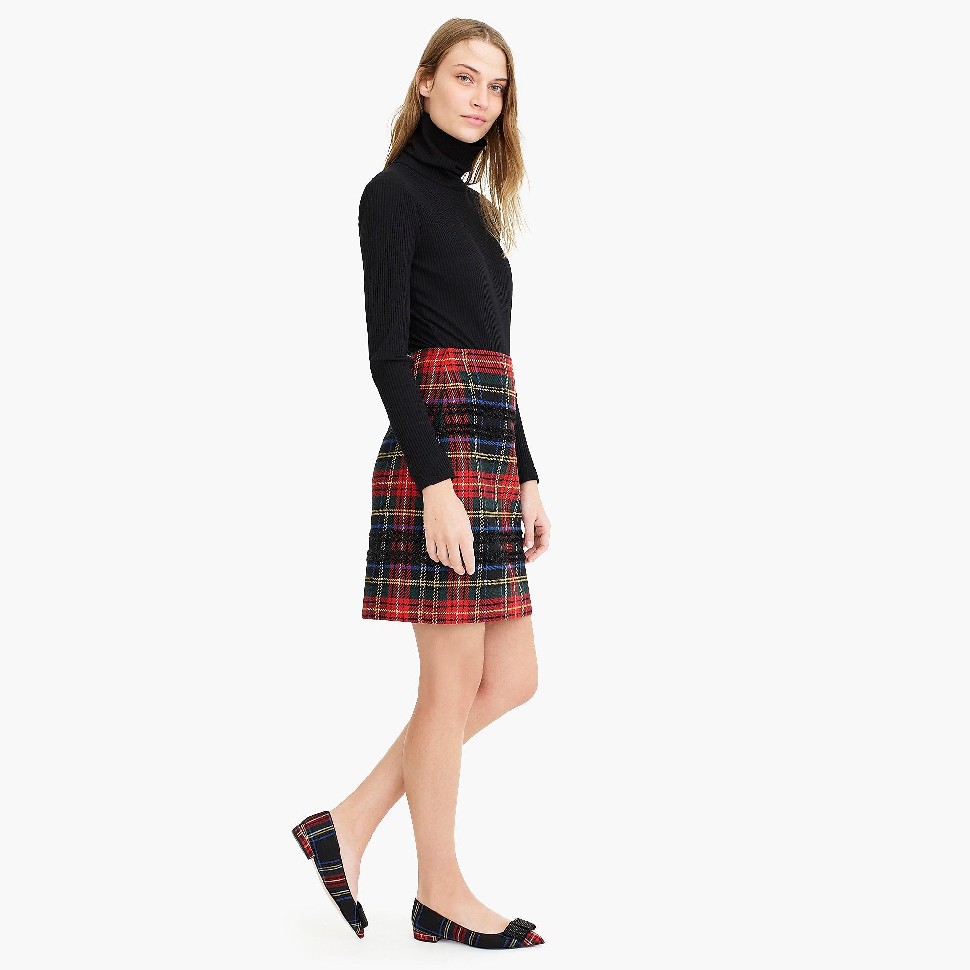 j crew plaid flats
