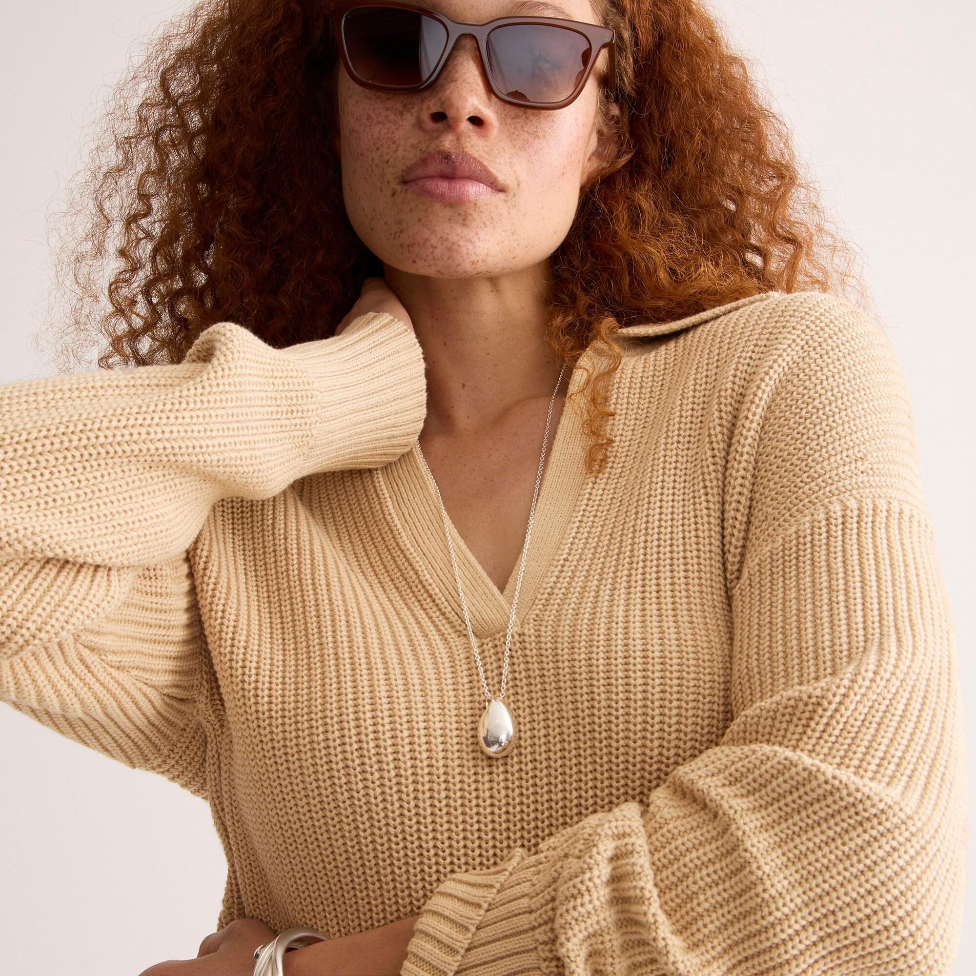j crew collared beach sweater