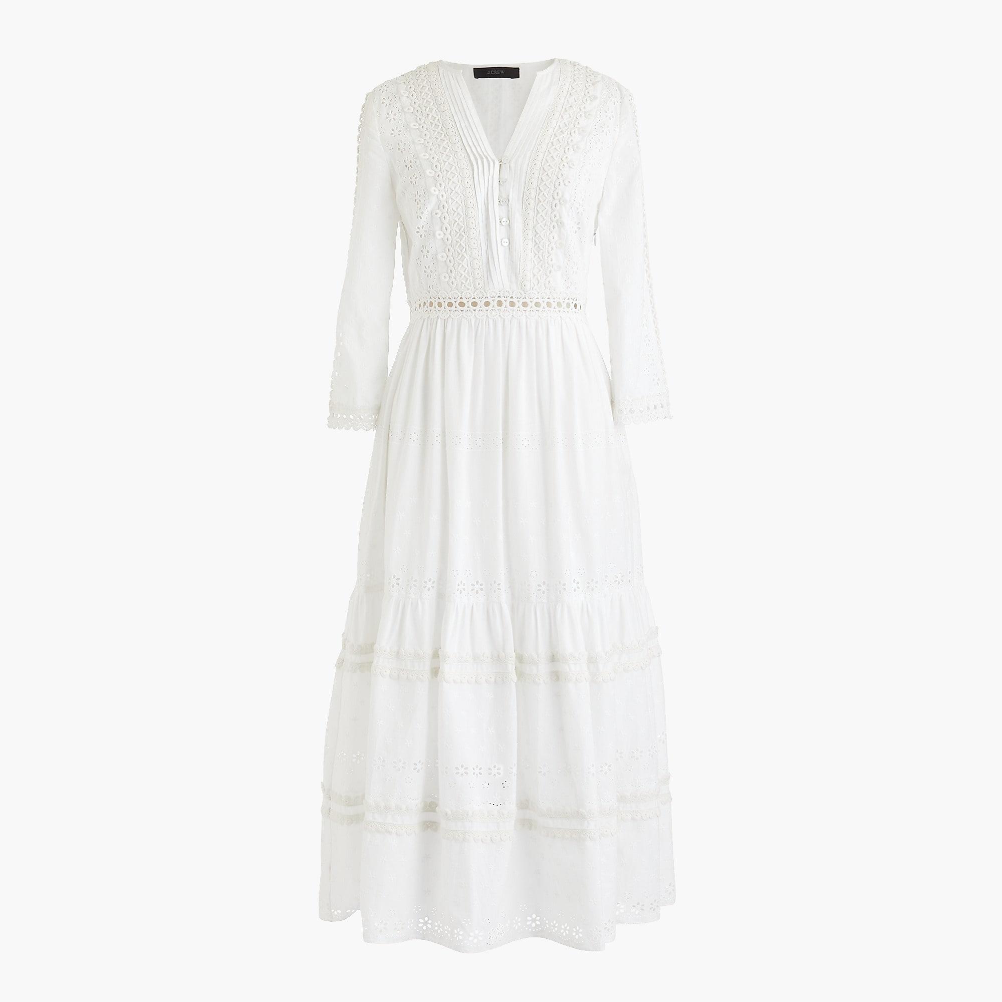white prairie dress