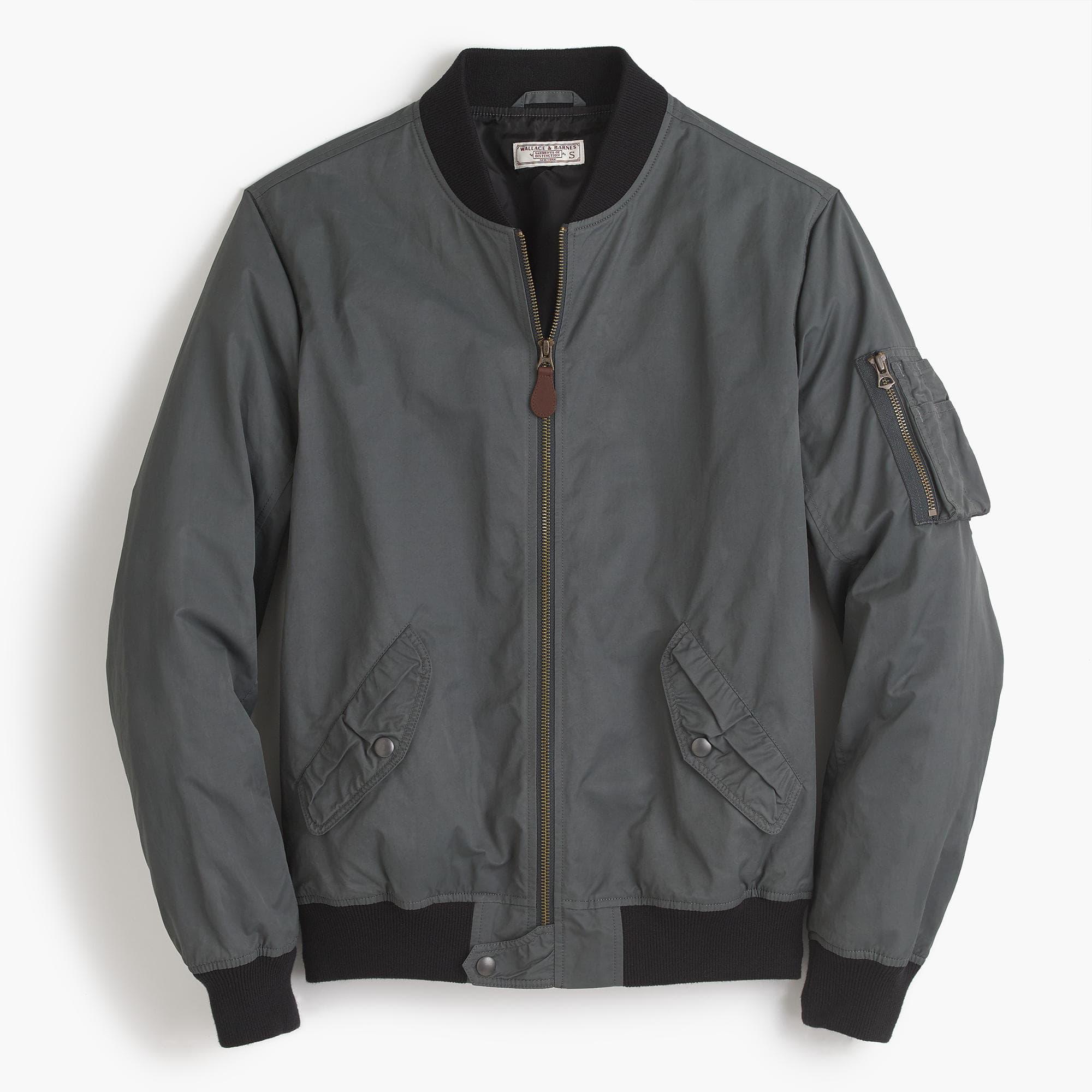 J Crew Wallace Barnes Ma 1  Bomber  Jacket  in Gray for Men 