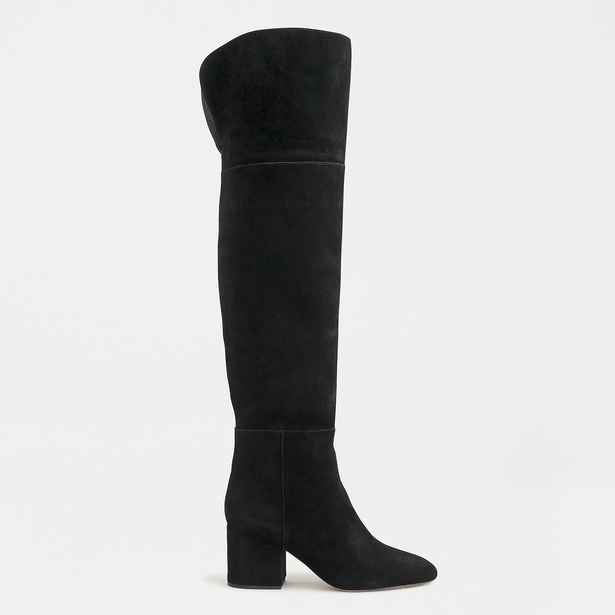 j crew suede over the knee boots