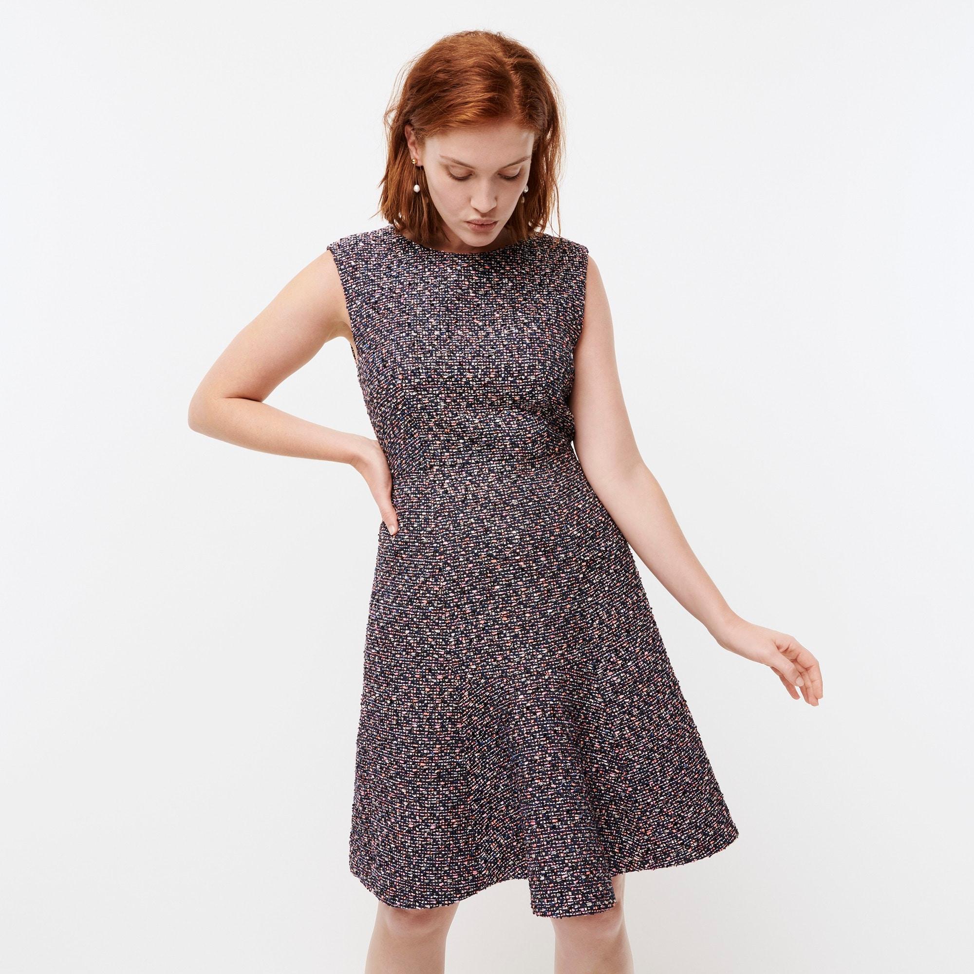 J.Crew Aline Dress In Confetti Tweed Lyst