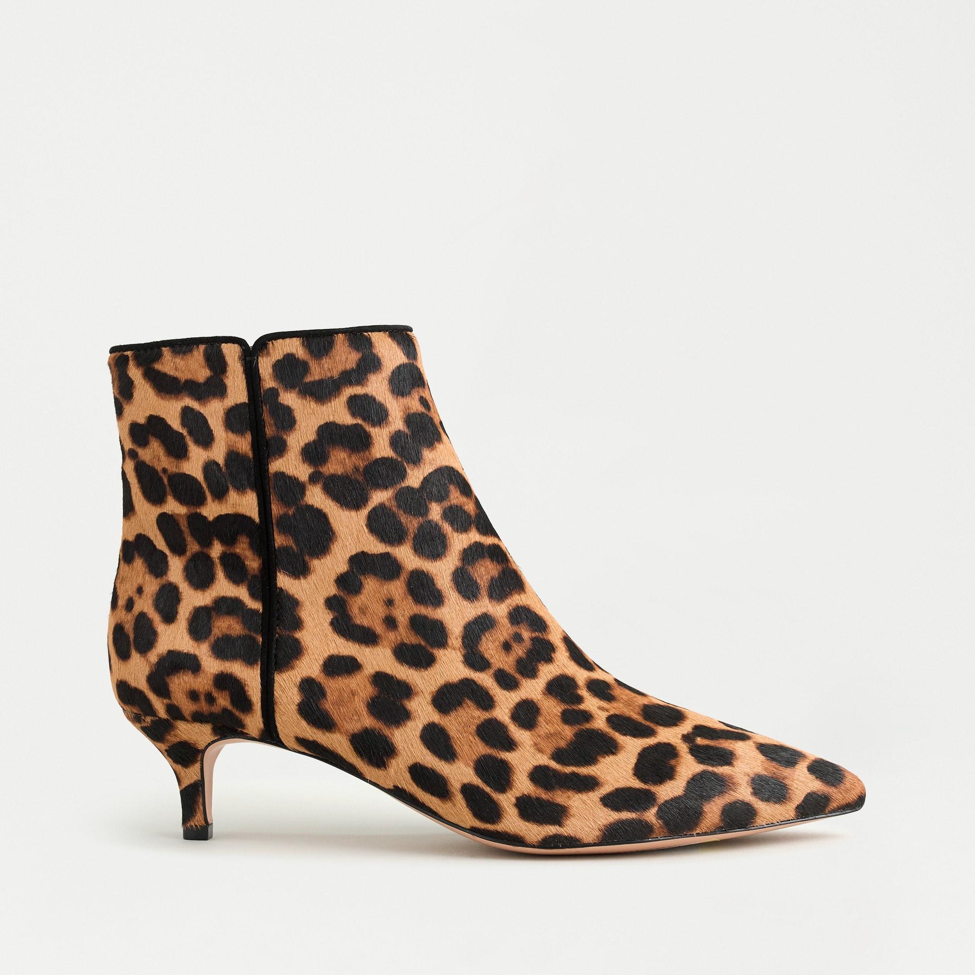 j crew leopard booties