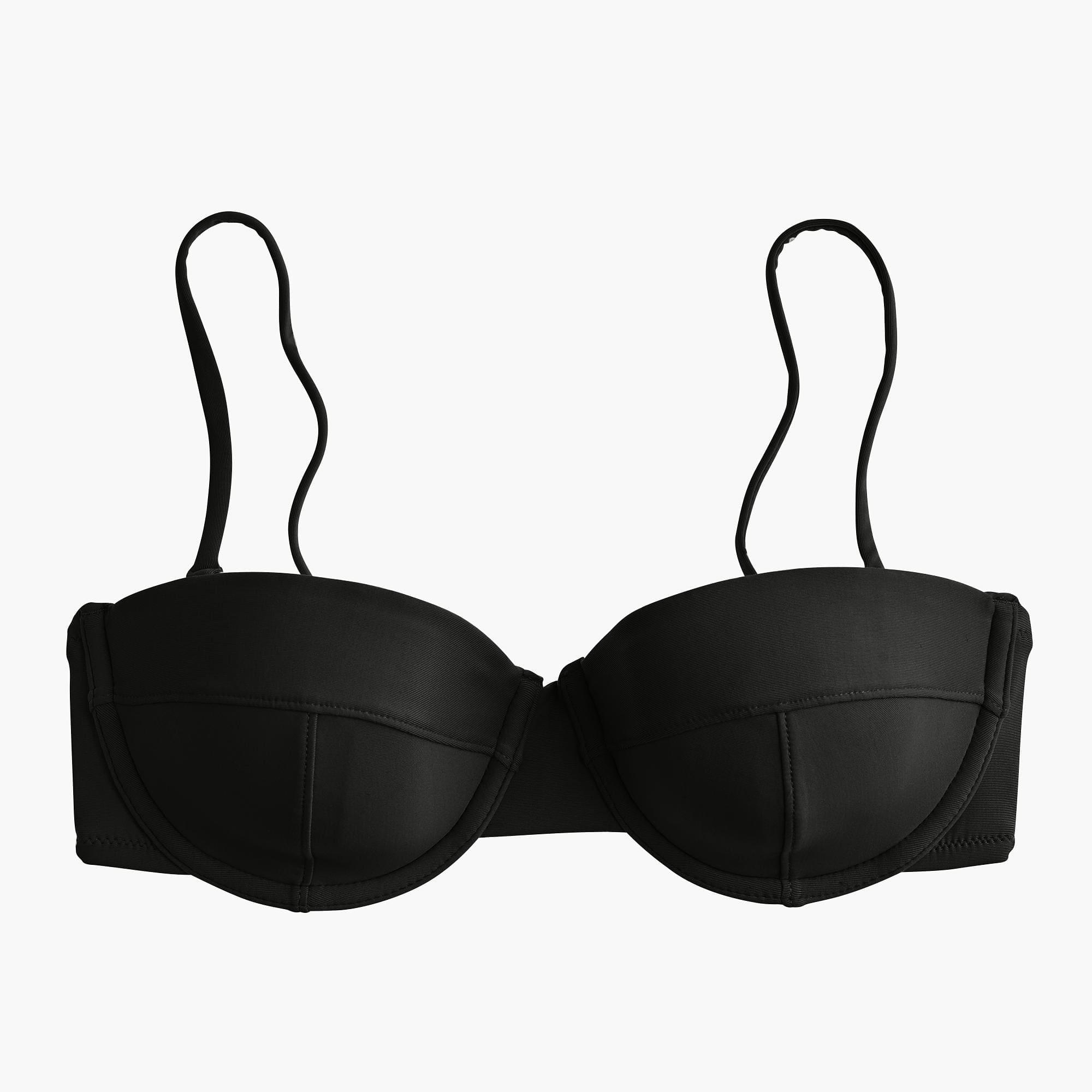 black wired bikini top