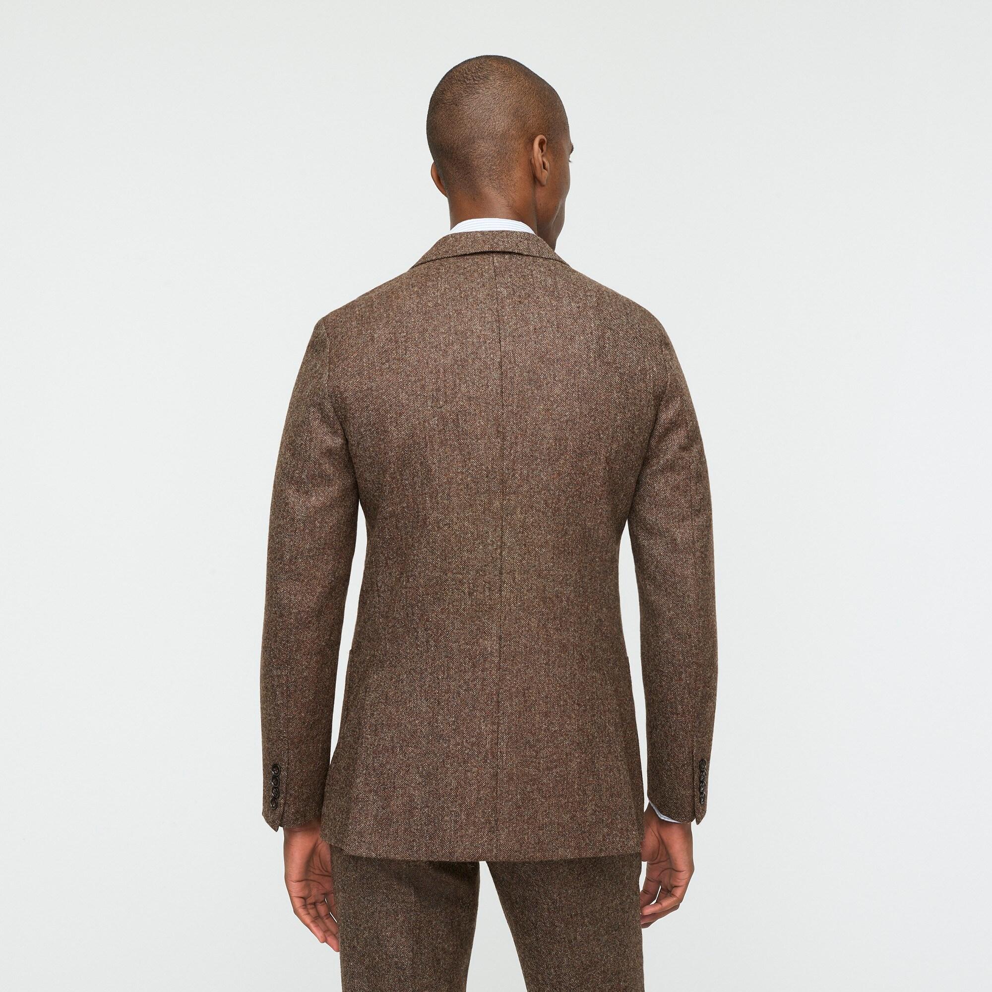 J.Crew Ludlow Slim-fit Unstructured Patch-pocket Suit Jacket In English  Wool in Brown for Men | Lyst