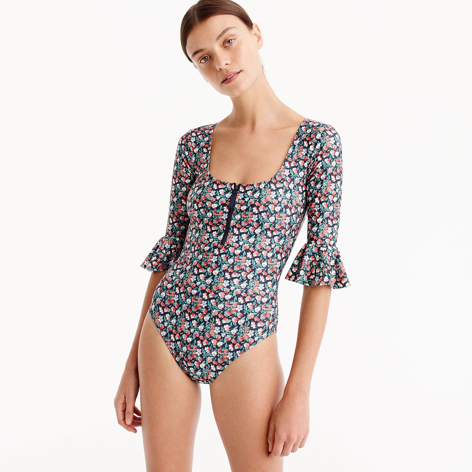 flutter sleeve one piece swimsuit