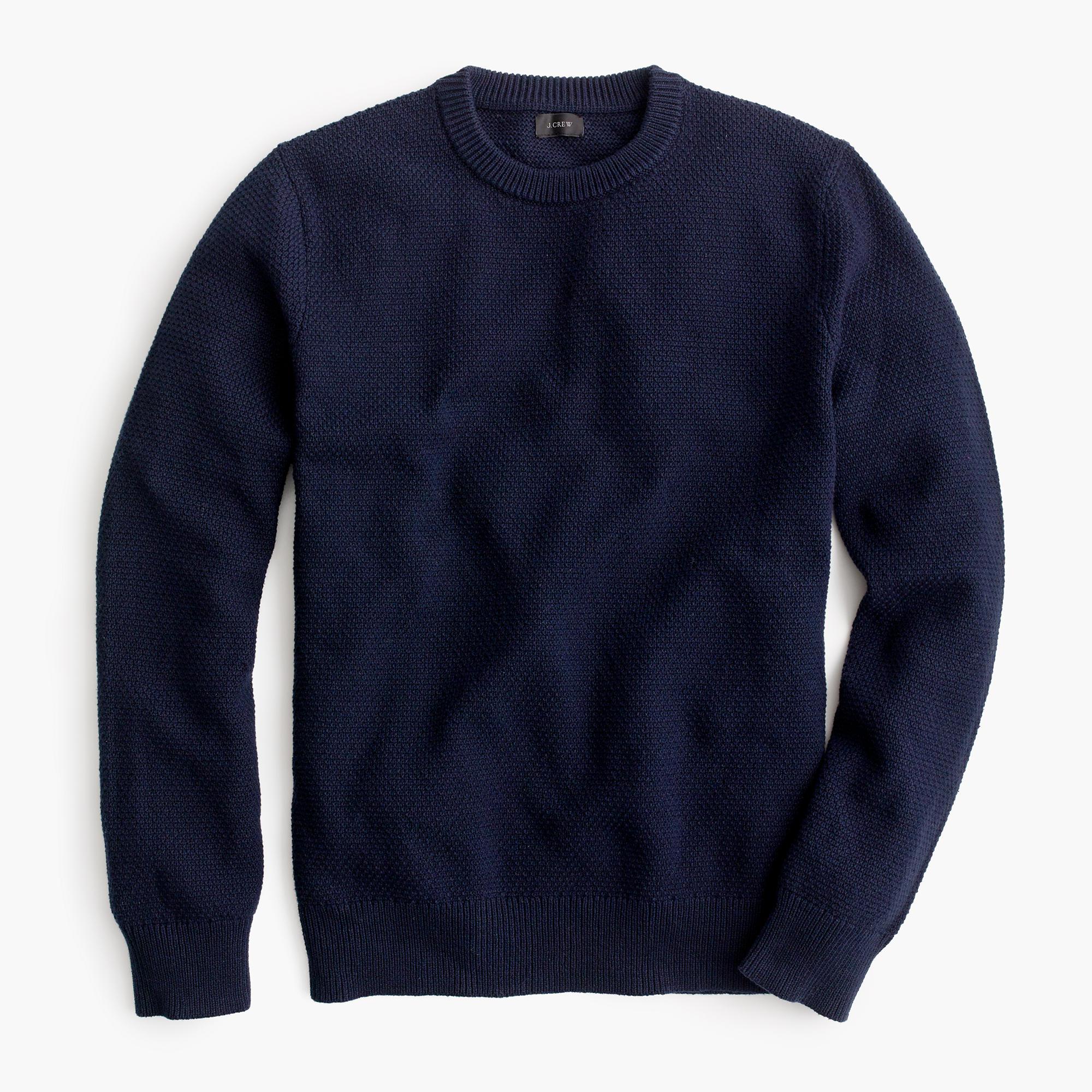 j crew cotton crewneck sweater