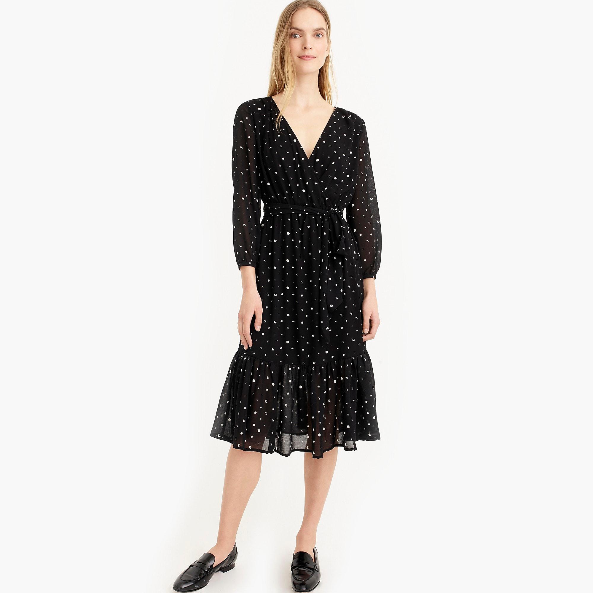 j crew faux wrap dress