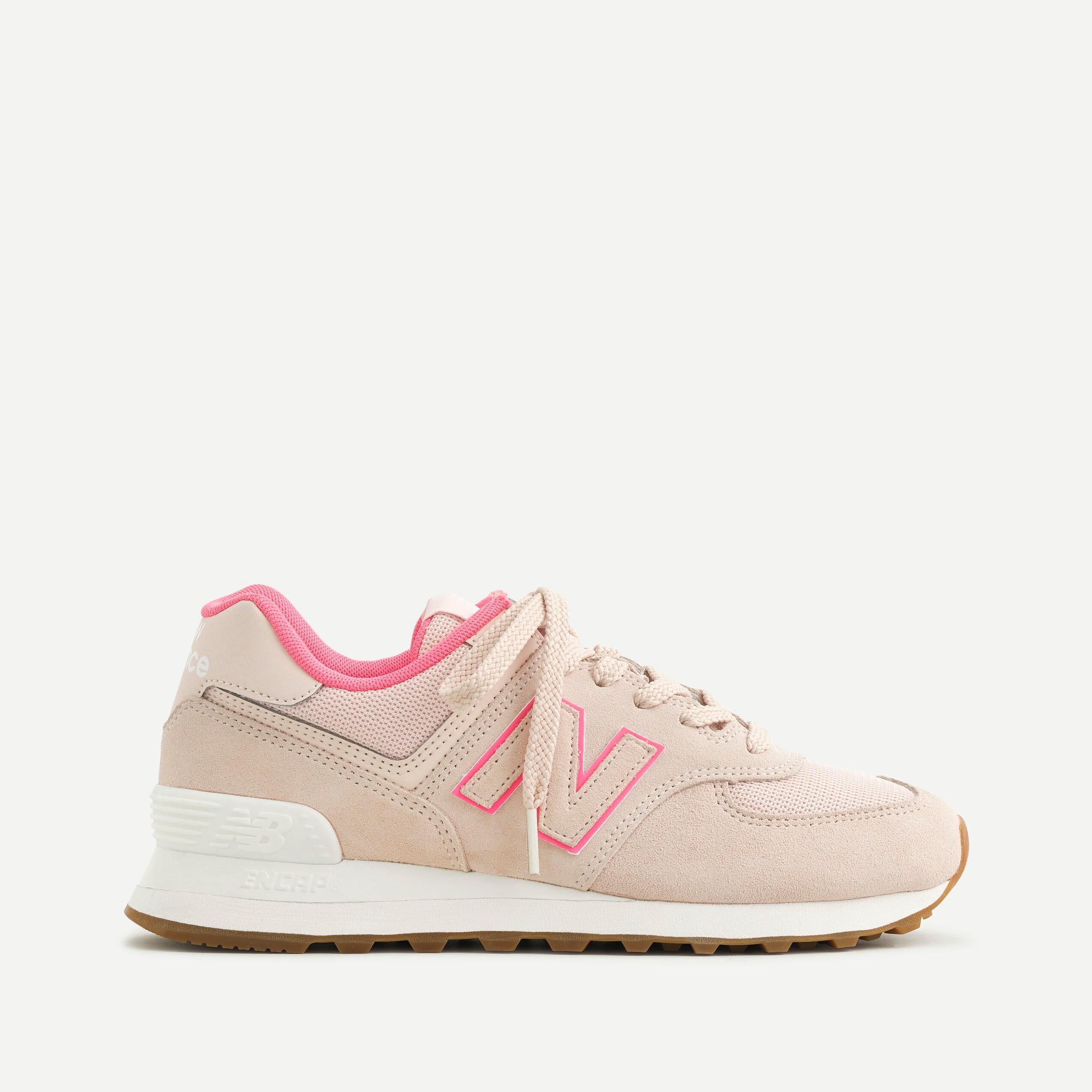 New Balance Suede Â® X J.crew 574 Sneakers In Pink - Lyst