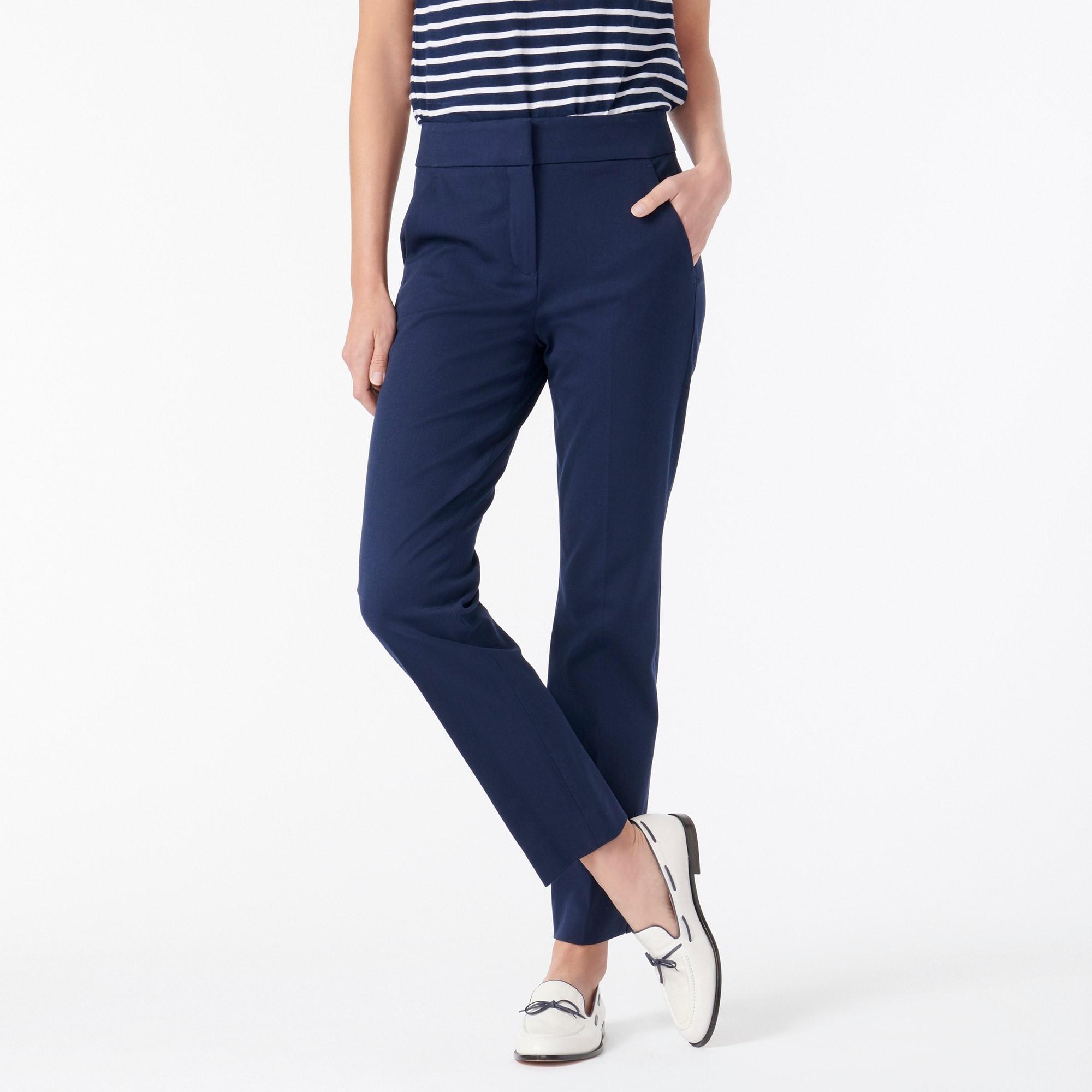 Remi Pant In Bi-stretch Cotton in Navy 