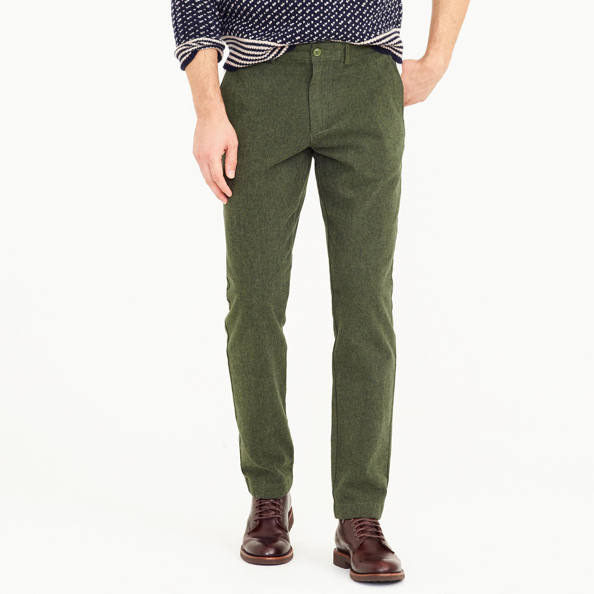 J.Crew Cotton 770 Straight-fit Pant In Stretch Brushed Twill in Green ...