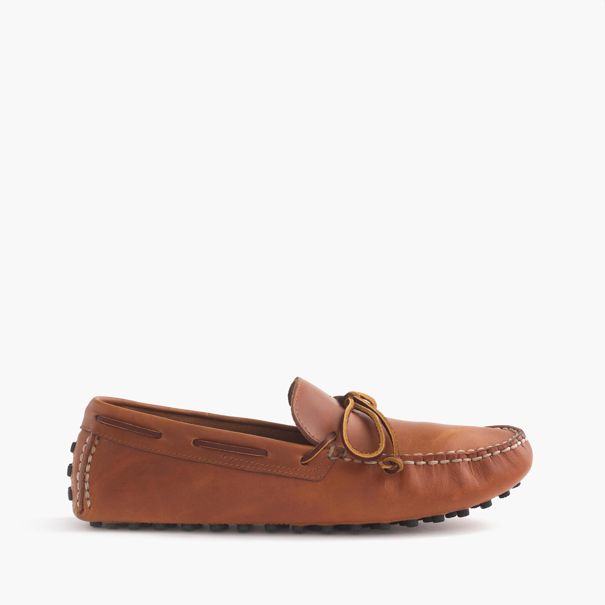 J.crew Sperry Driving Moccasins in Brown for Men | Lyst