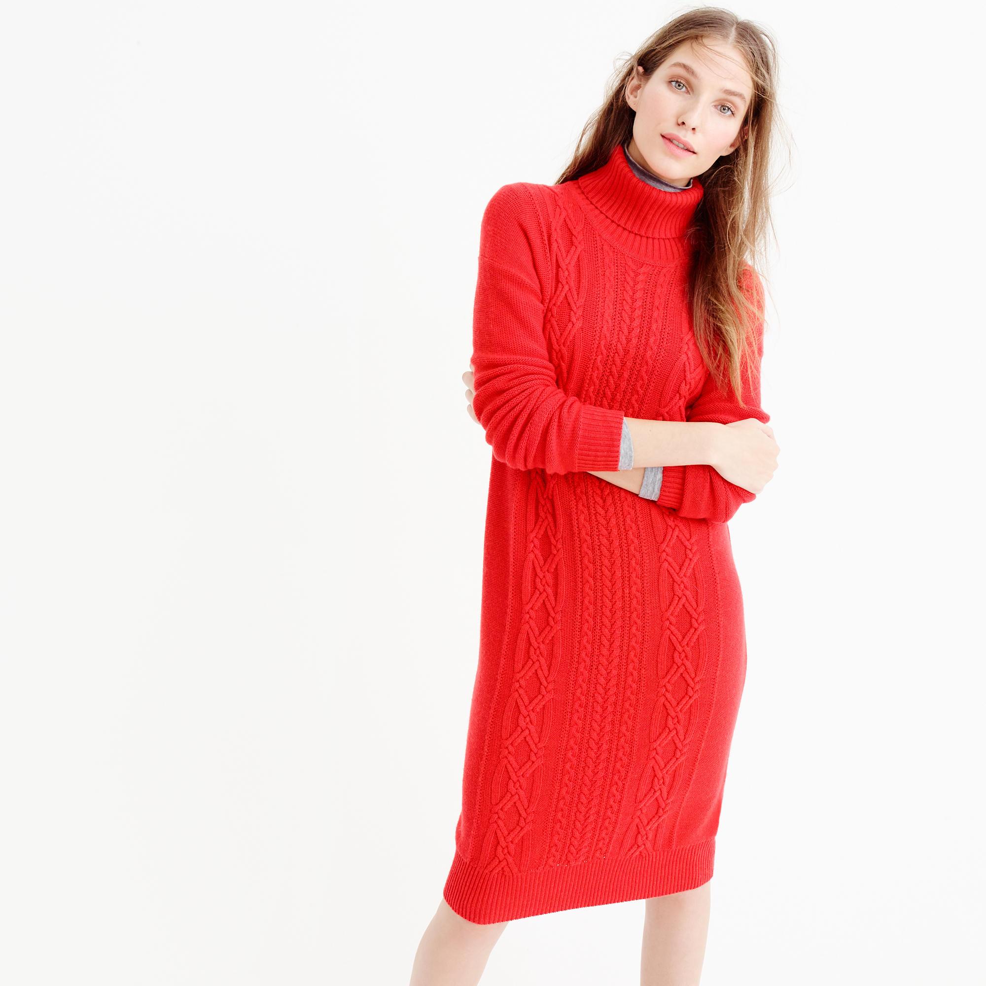 j crew turtleneck sweater dress