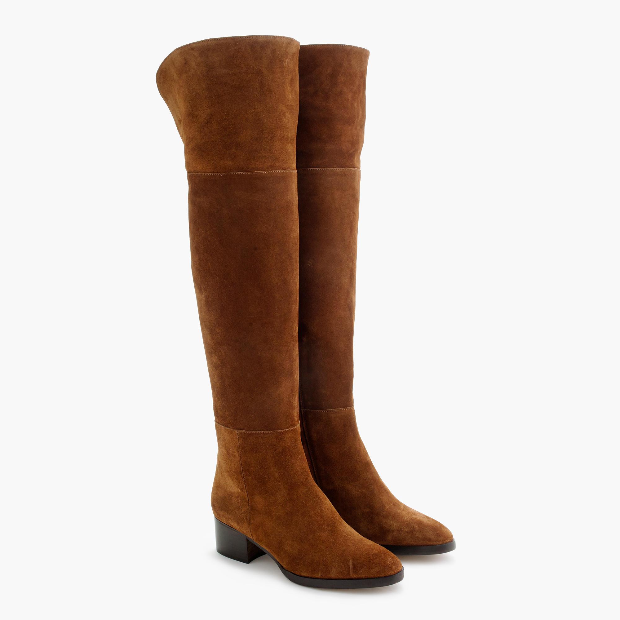 j crew suede over the knee boots