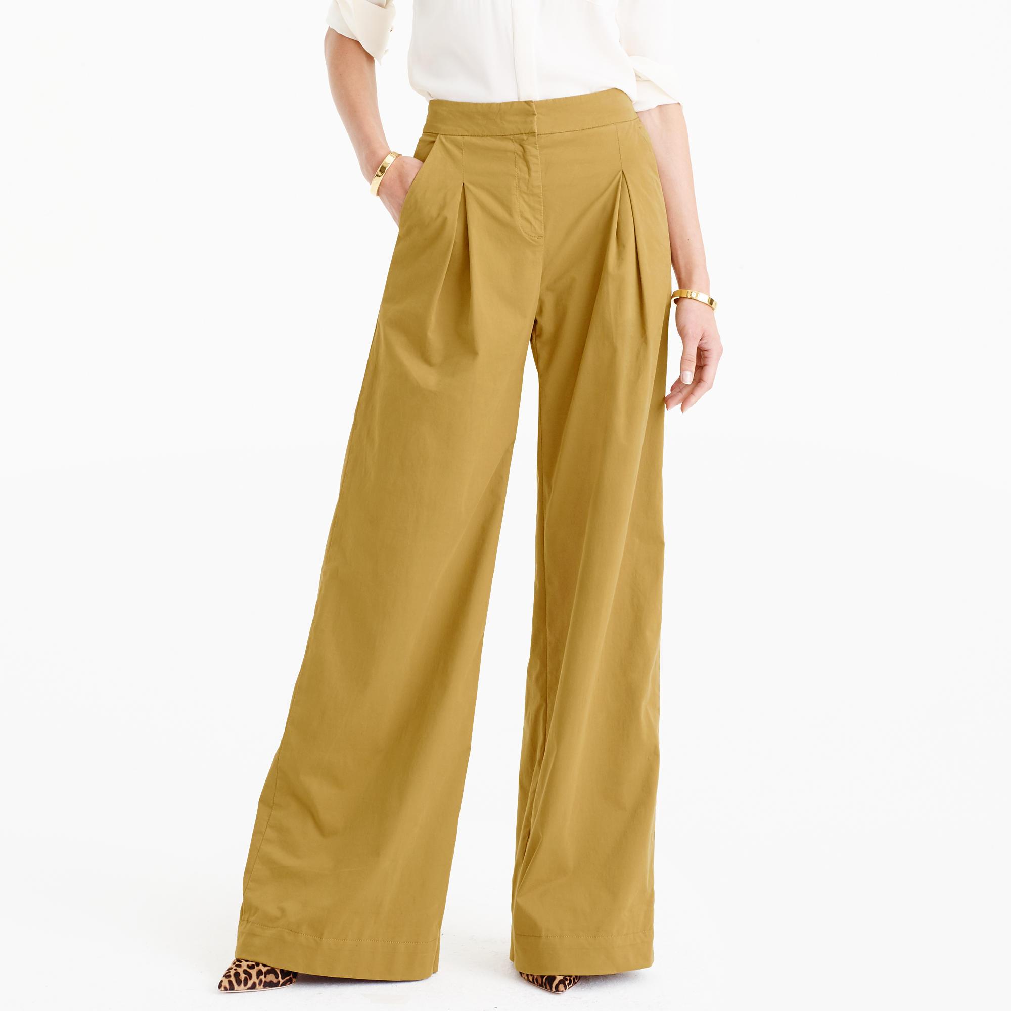 J.crew Ultra Wideleg Chino Pant in Black Lyst
