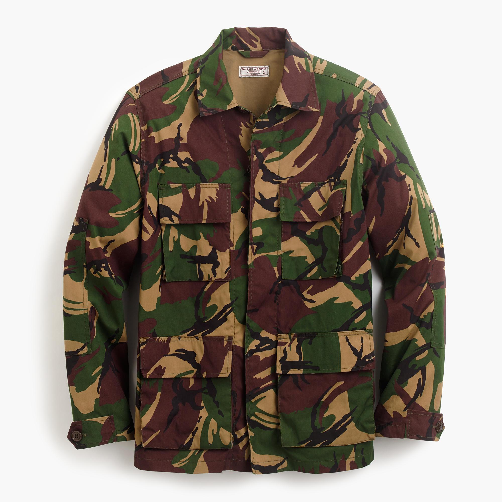 J.crew Wallace & Barnes Lightweight Military Jacket In Camo for Men Lyst