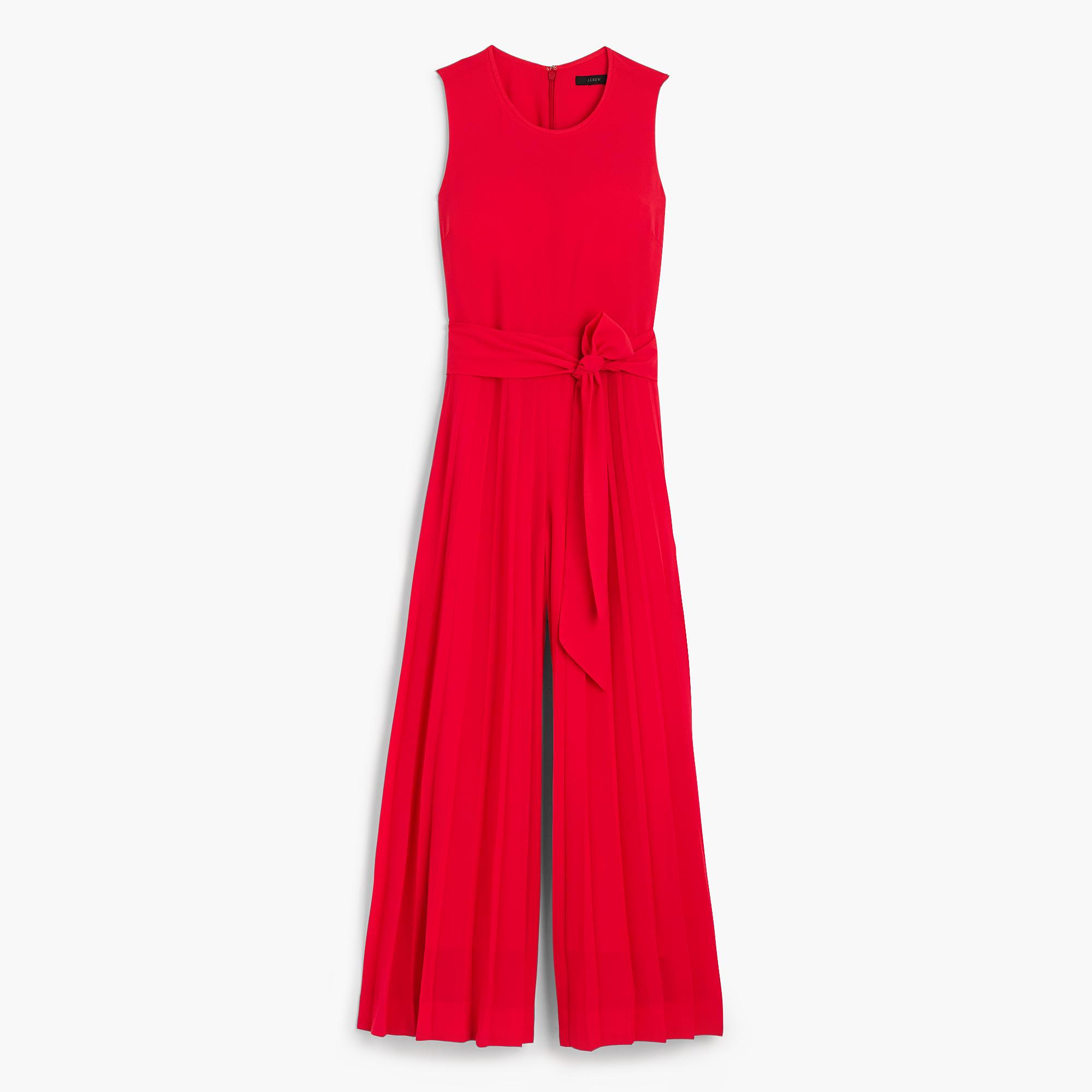 j crew red jumpsuit