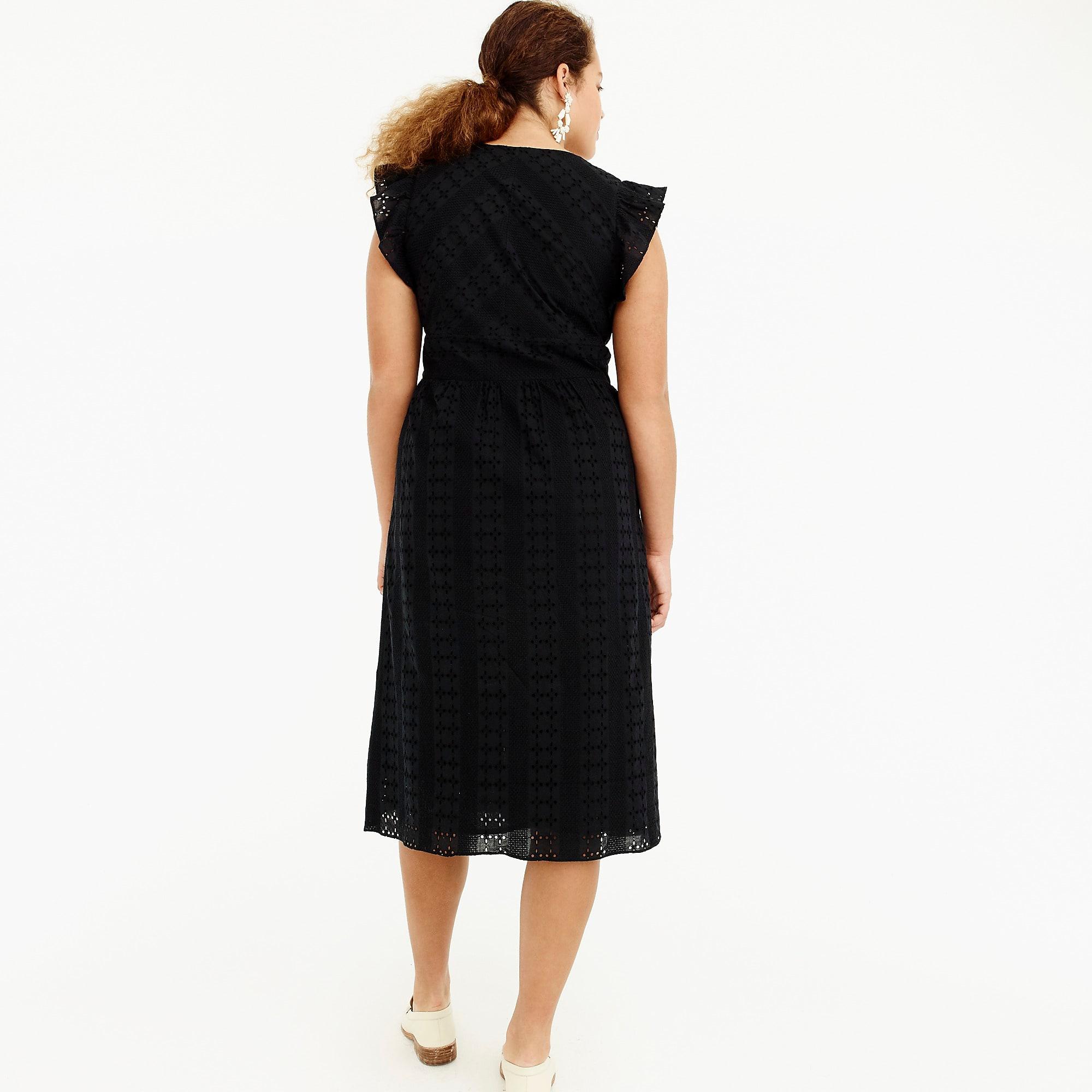 boden black and white dress