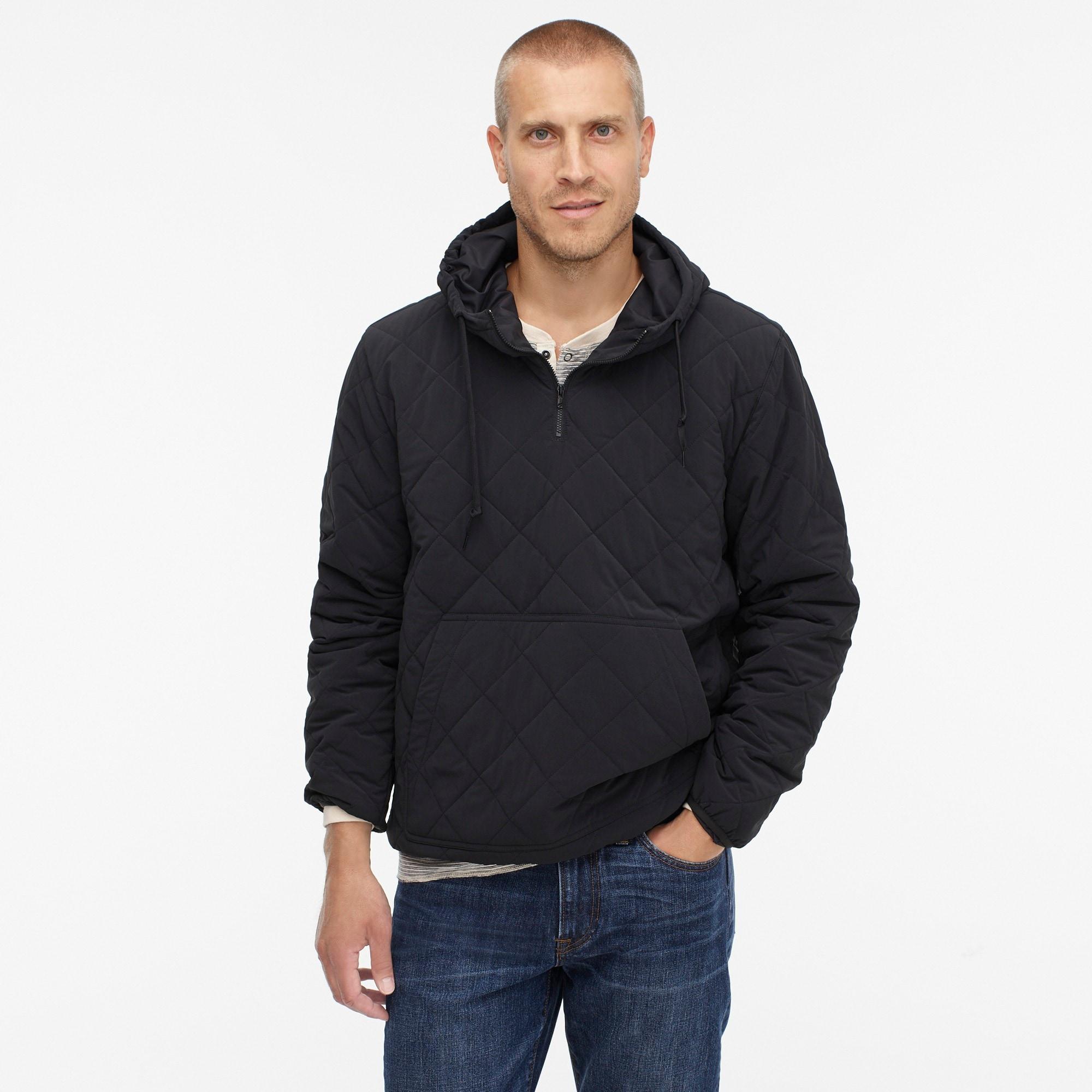 J.Crew Nordic Quilted Insulated Hoodie With Eco-friendly Primaloft® in  Black for Men | Lyst