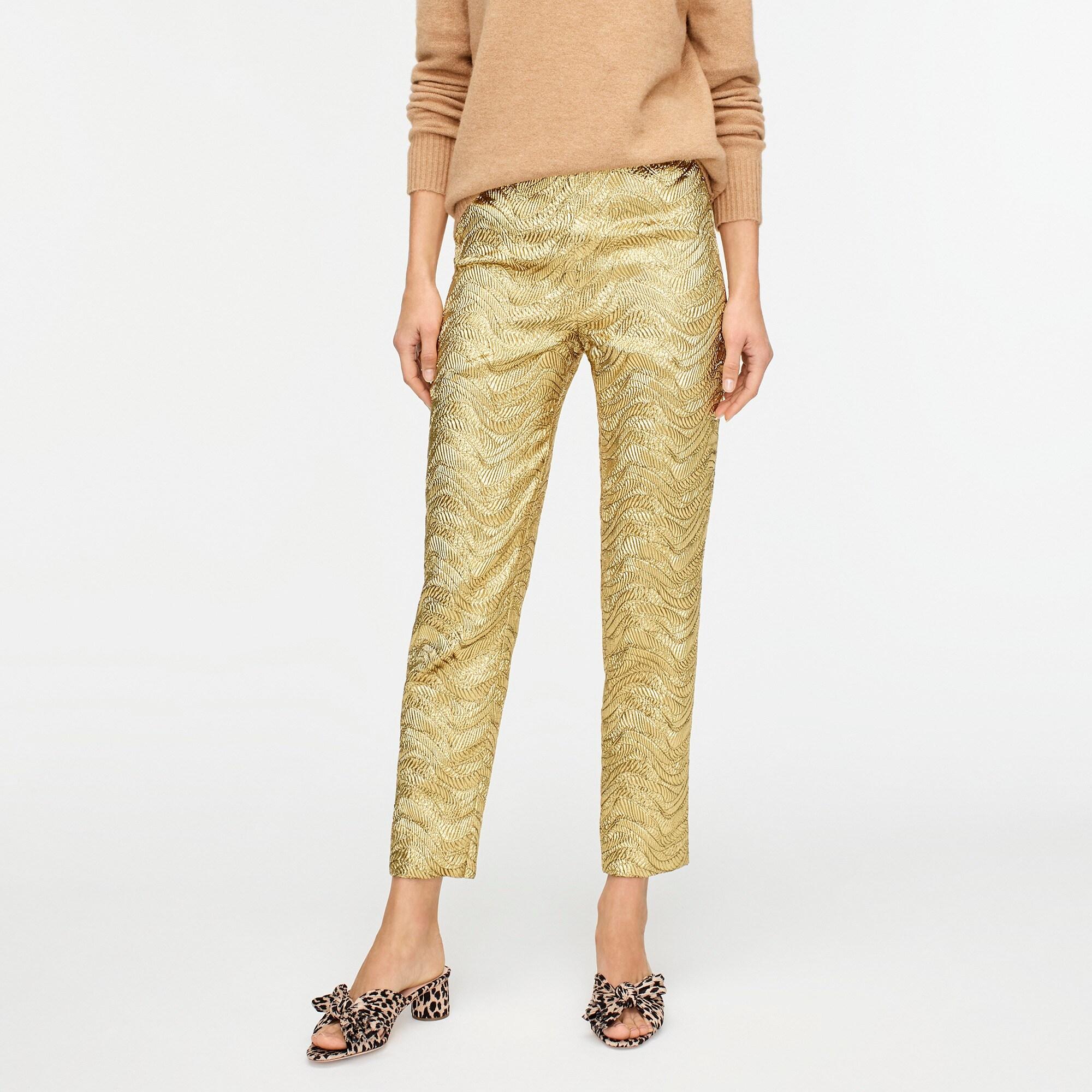 gold cigarette pants