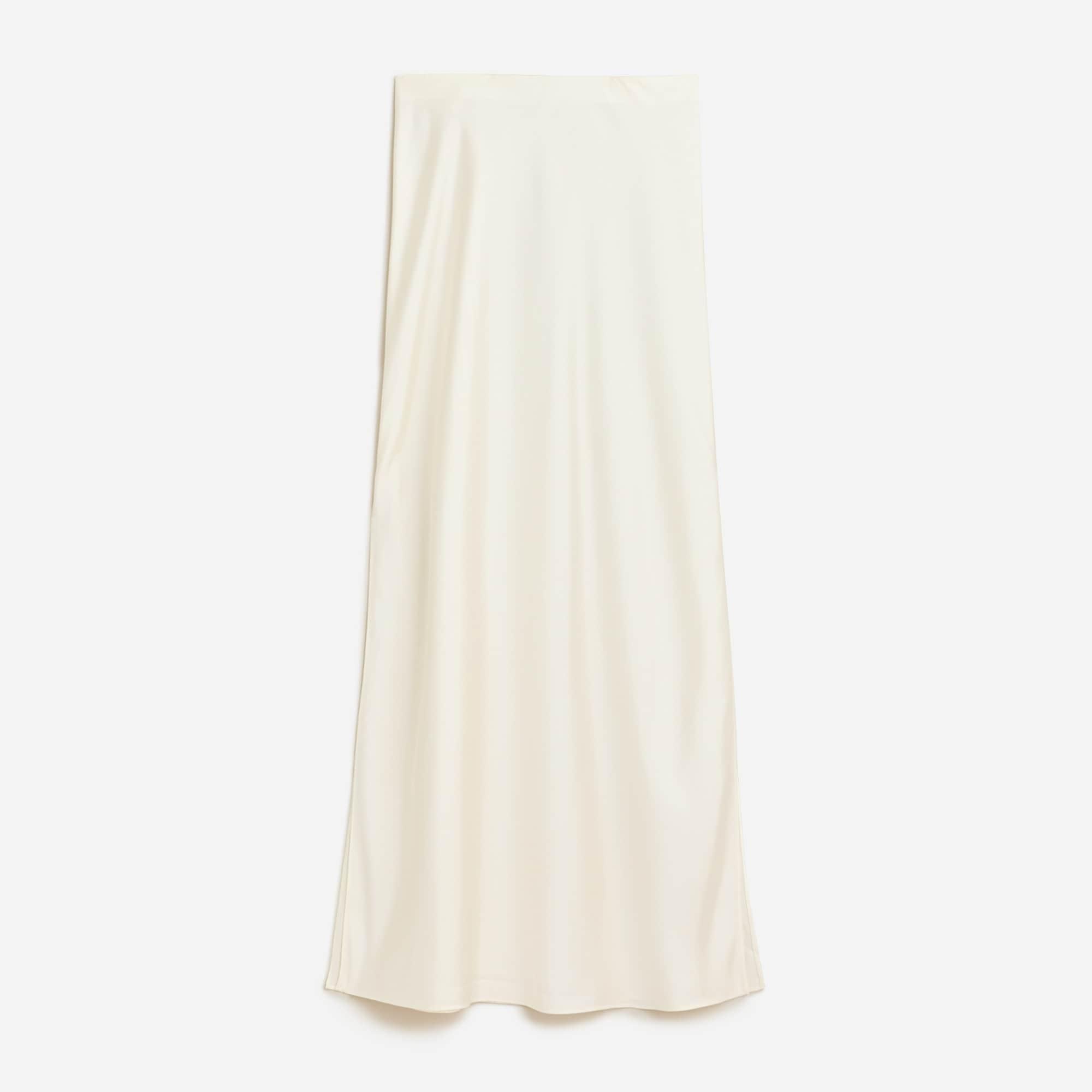 J.Crew Long Slip Skirt in White Lyst