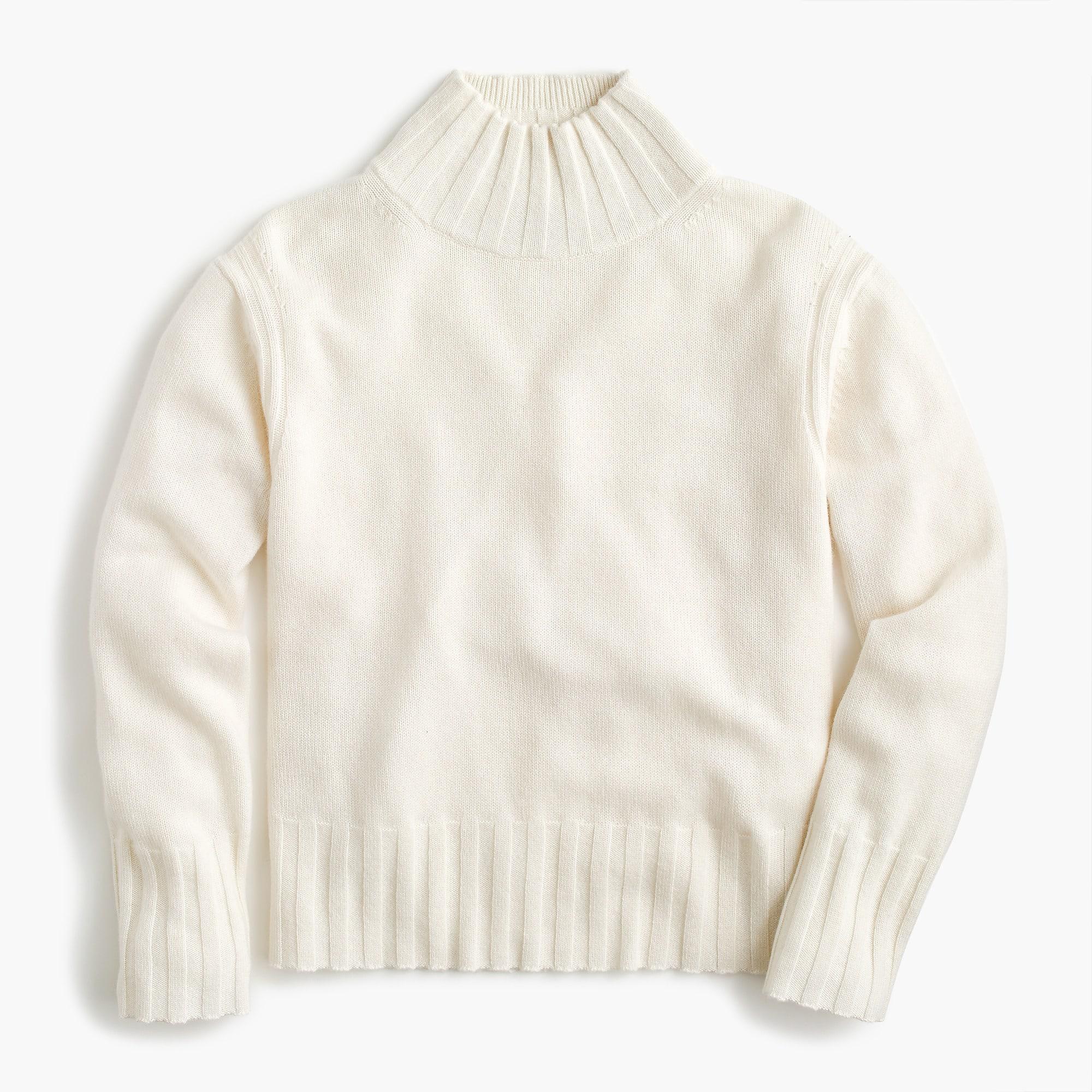 j crew cashmere mockneck sweater