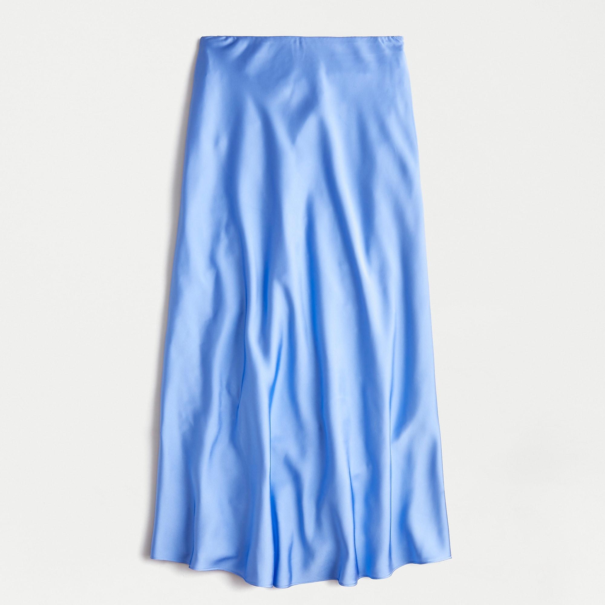 J.Crew Pull-on Slip Skirt in Blue - Lyst