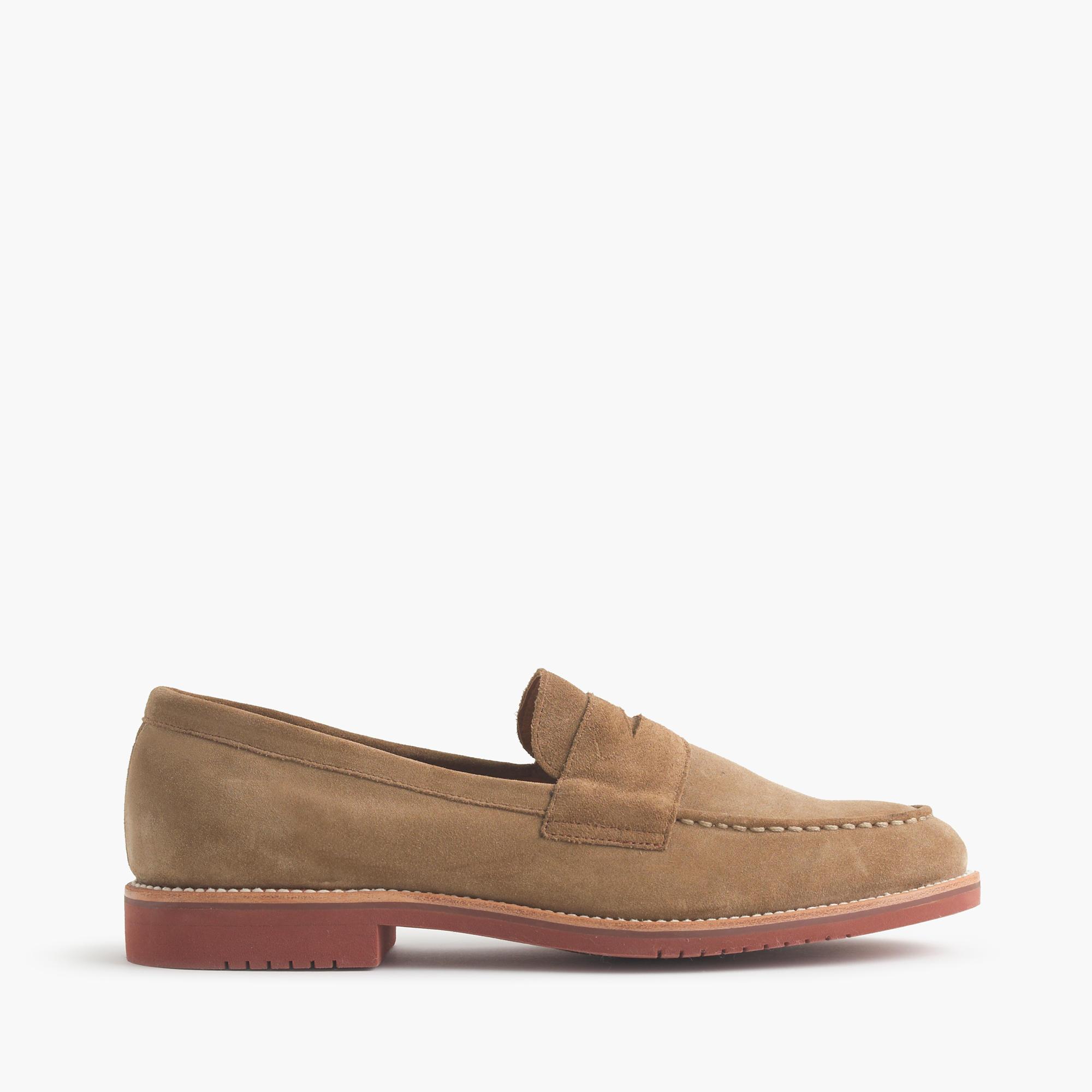 J.crew Kenton Suede Penny Loafers In Brown For Men | Lyst