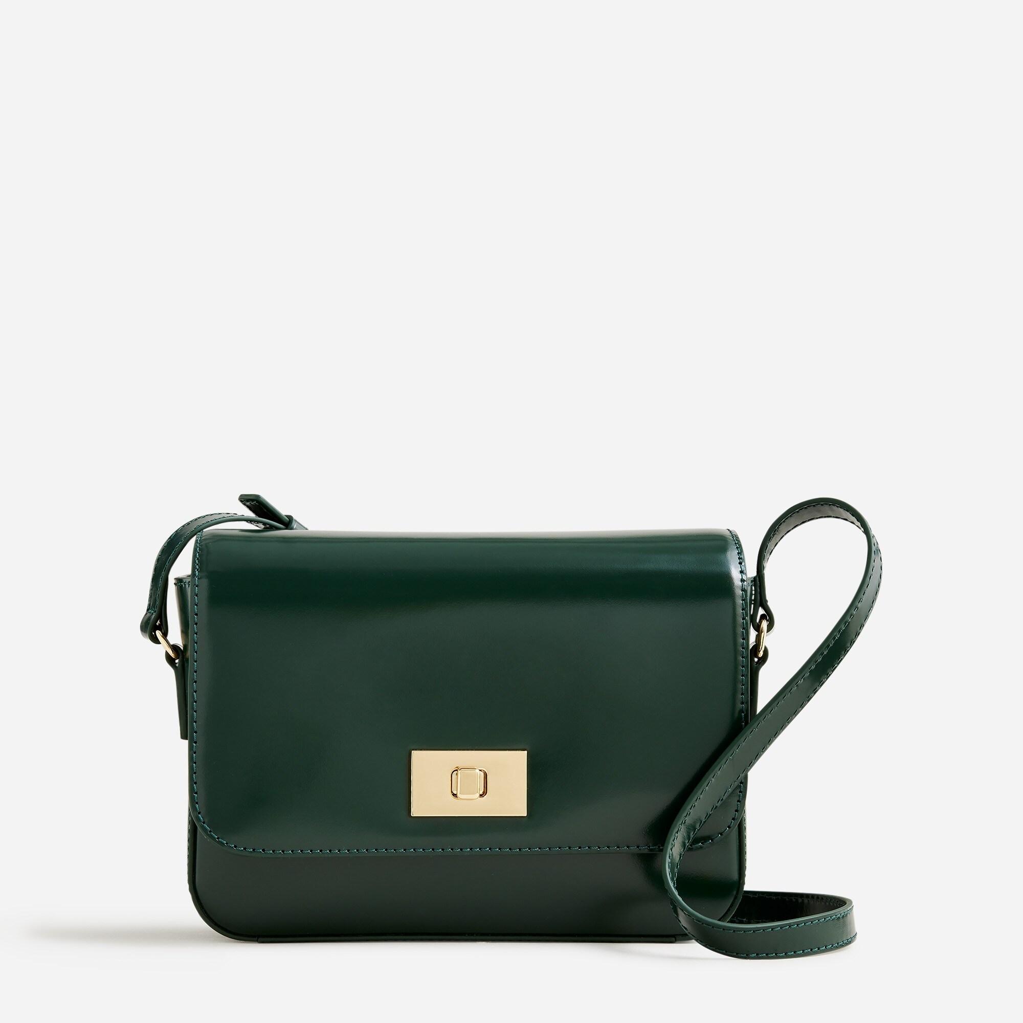 J.Crew Edie Italian Leather Bag in Green Lyst