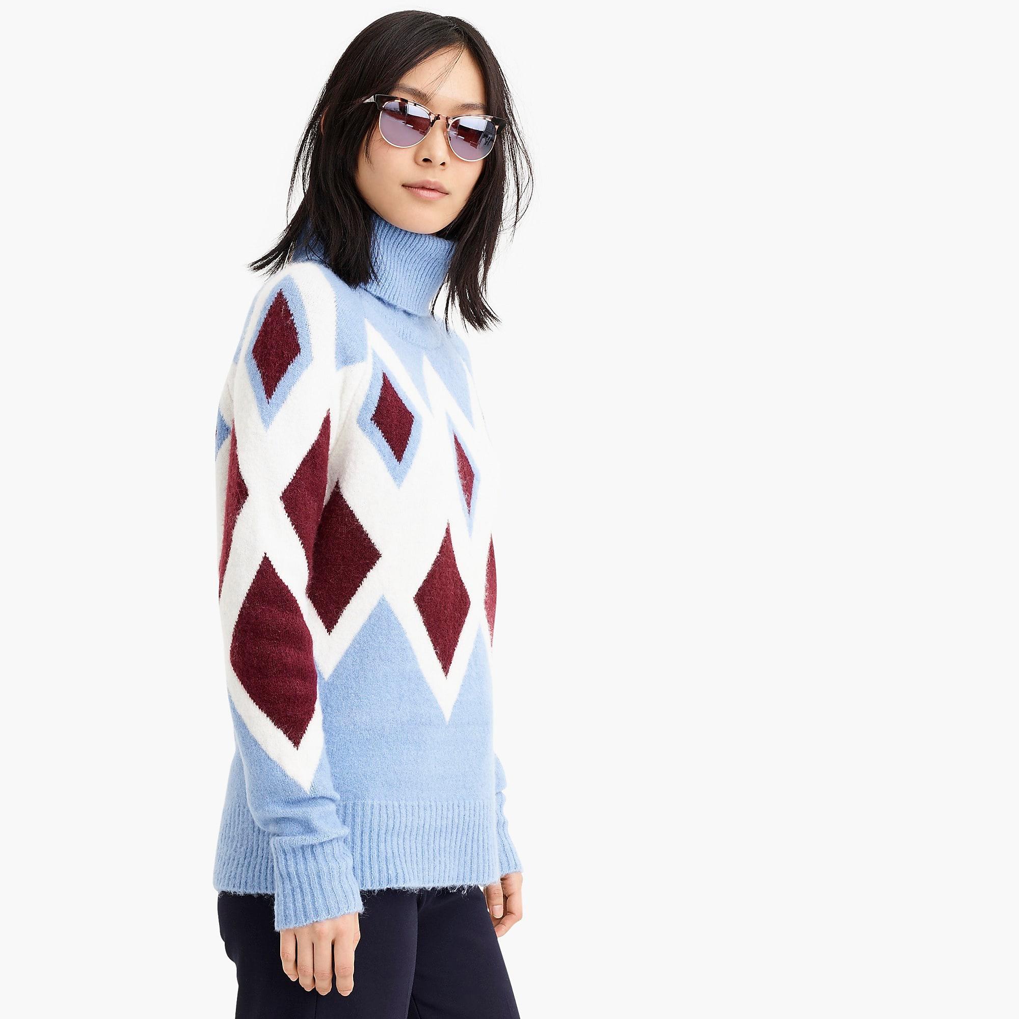 Turtleneck sweater dress in supersoft yarn patterns