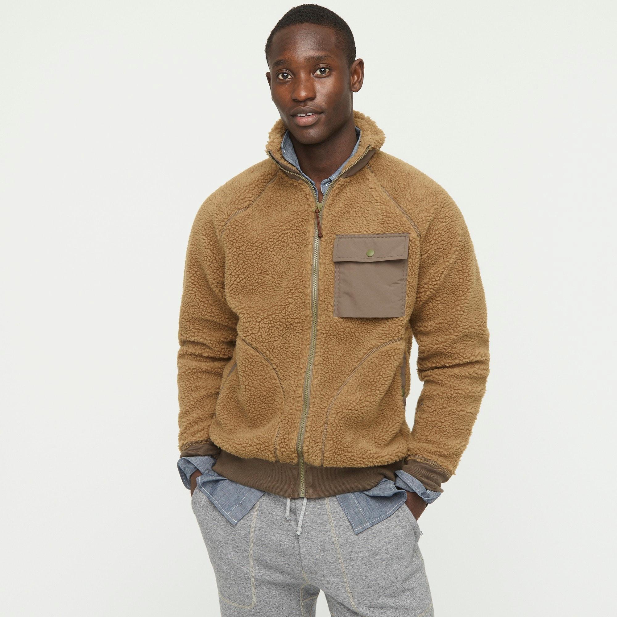 j crew fleece coat