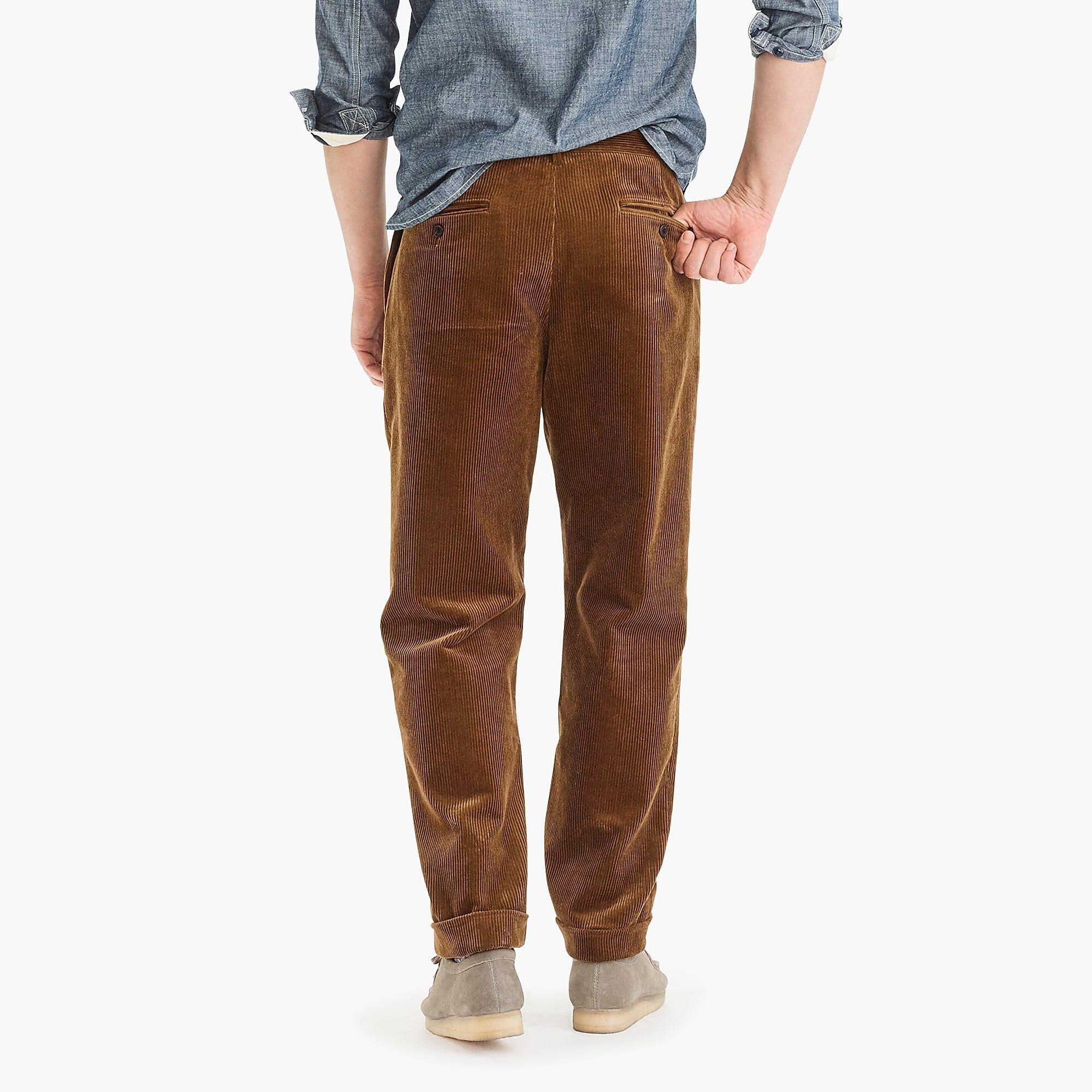 J.Crew Wallace & Barnes Wide-wale Corduroy Trouser in Brown for Men - Lyst