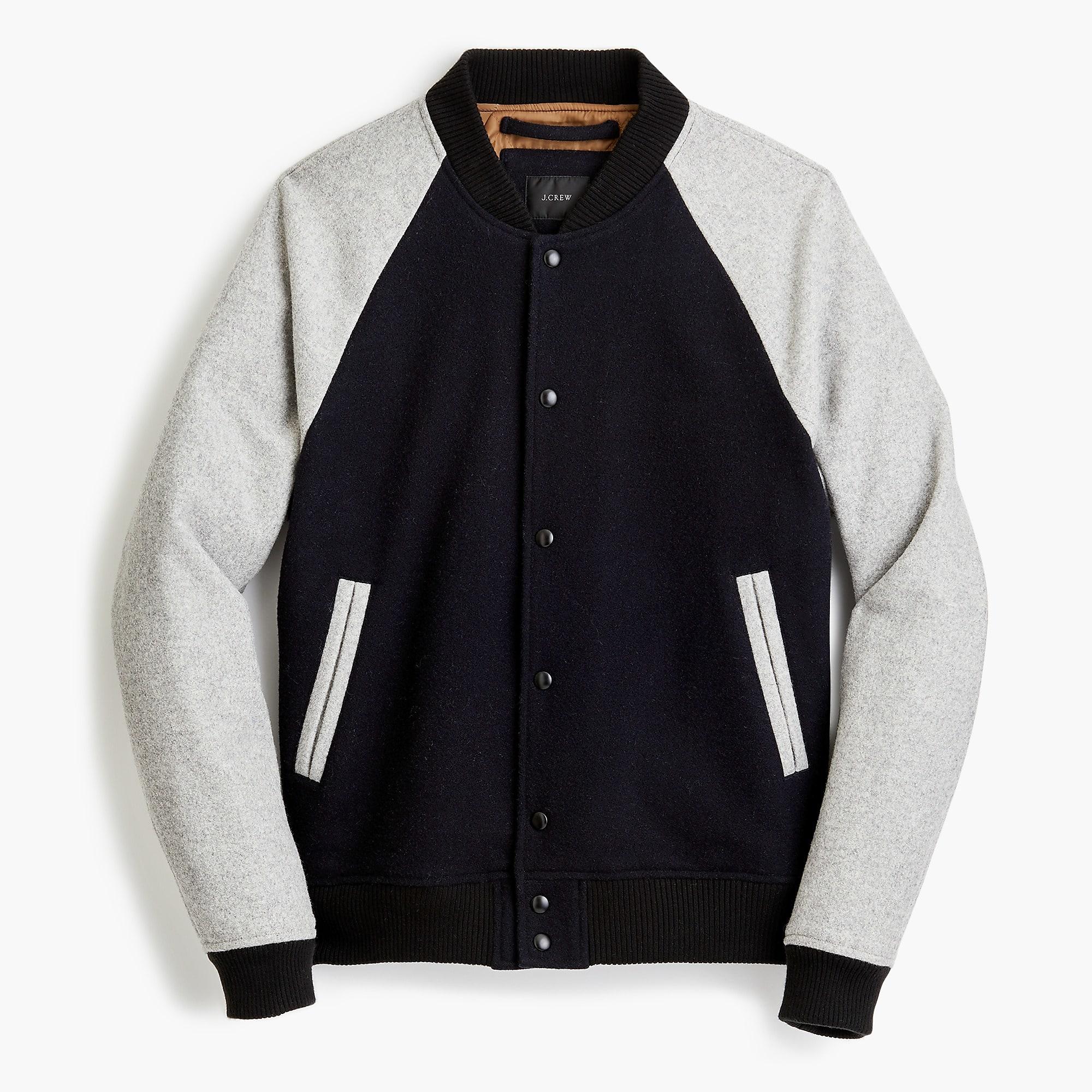j crew baseball jacket