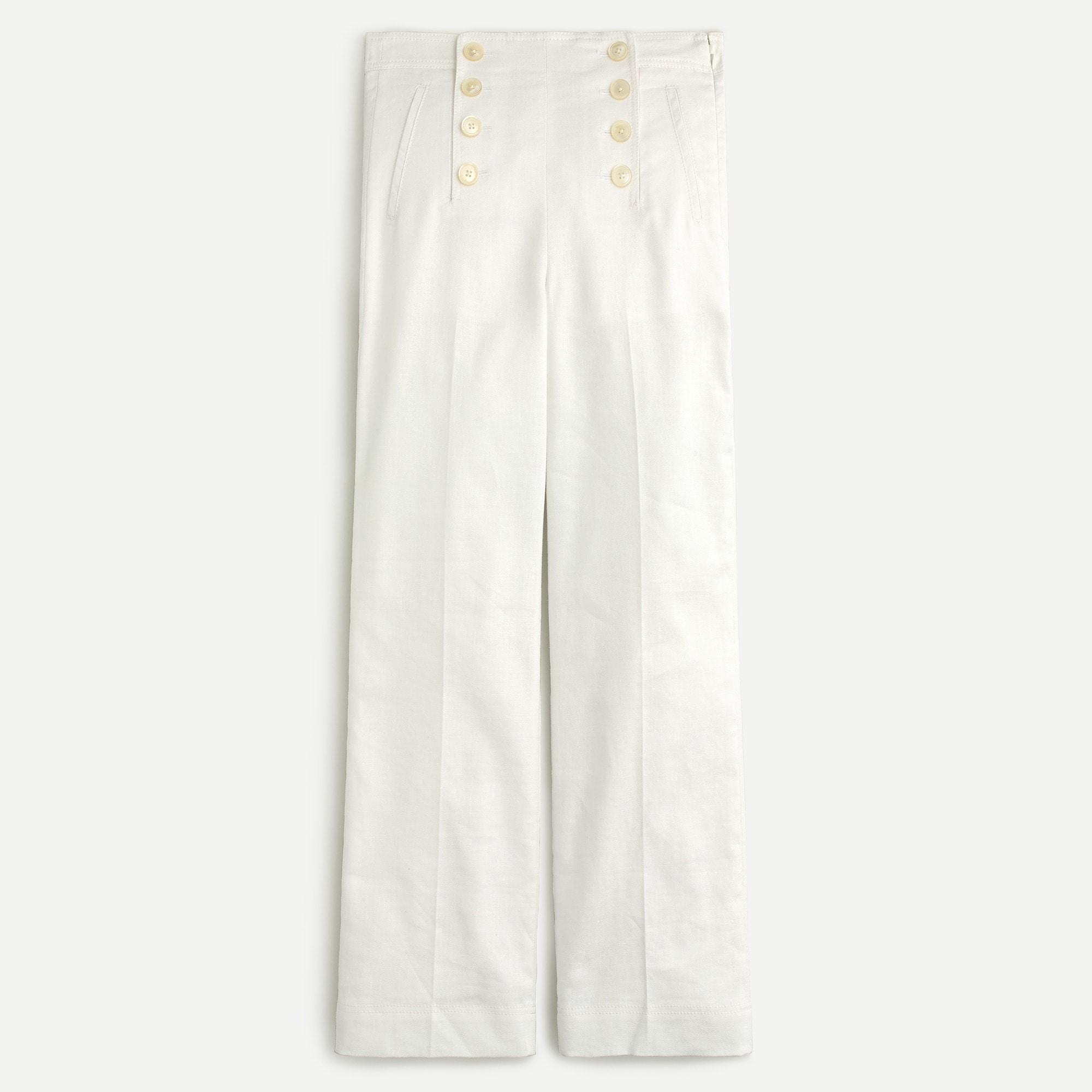 Peyton sailor pant in stretch linen Clearance